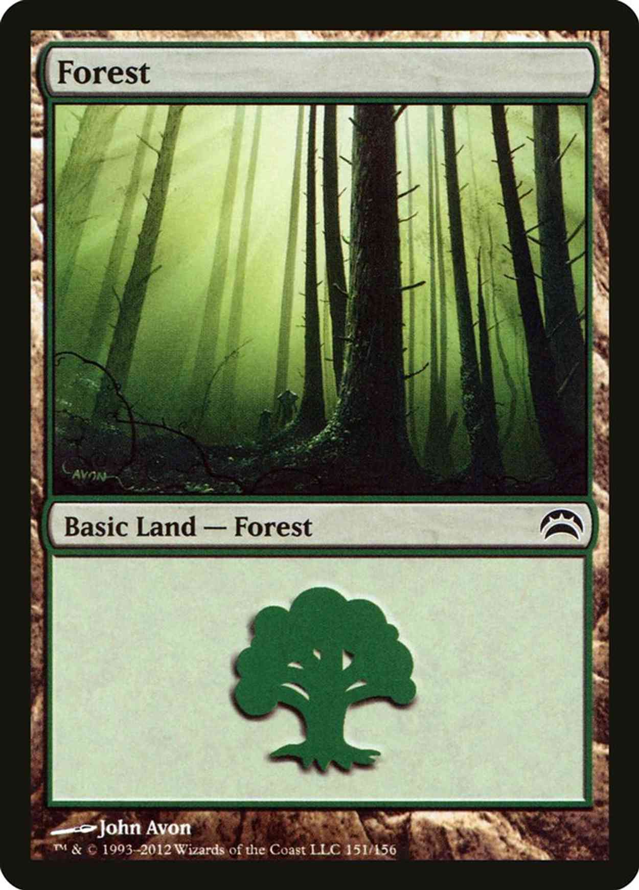 Forest (151) magic card front