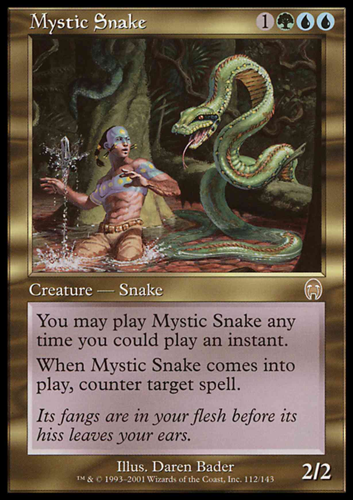 Mystic Snake magic card front