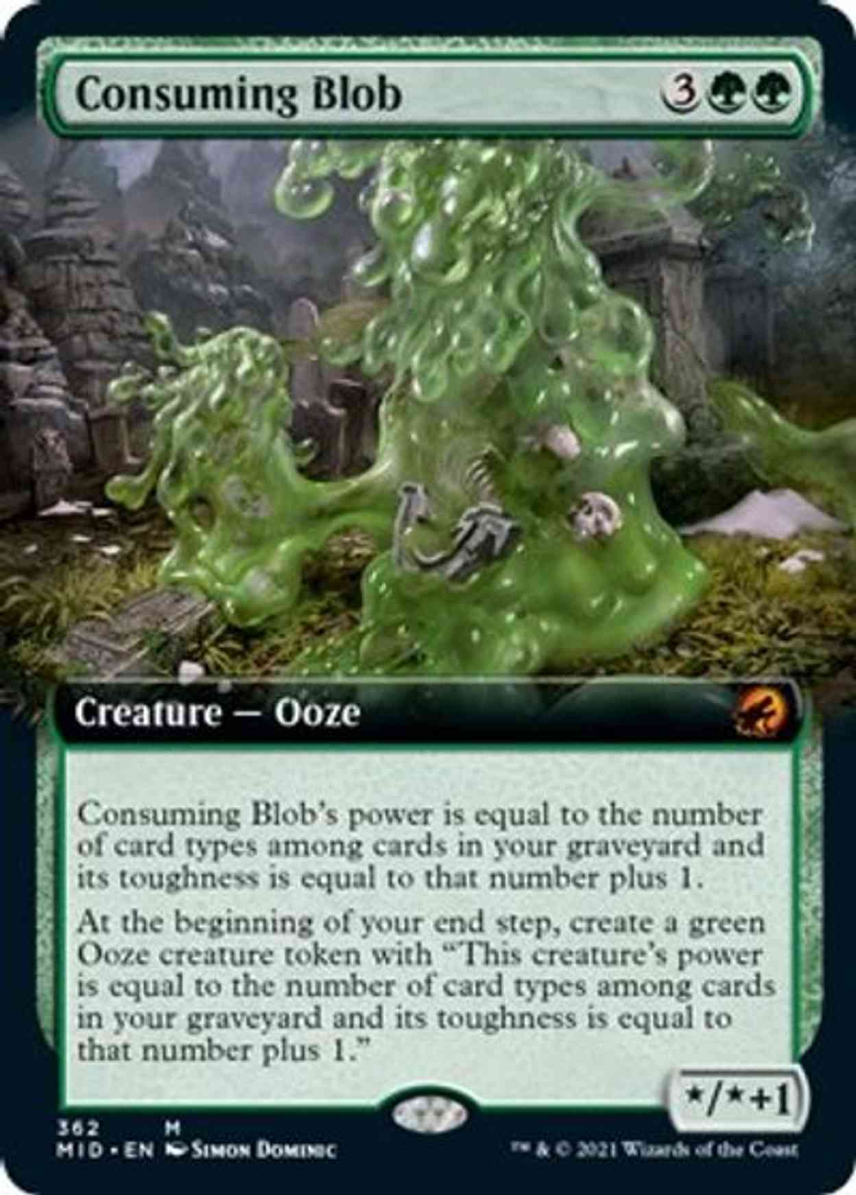 Consuming Blob (Extended Art) magic card front