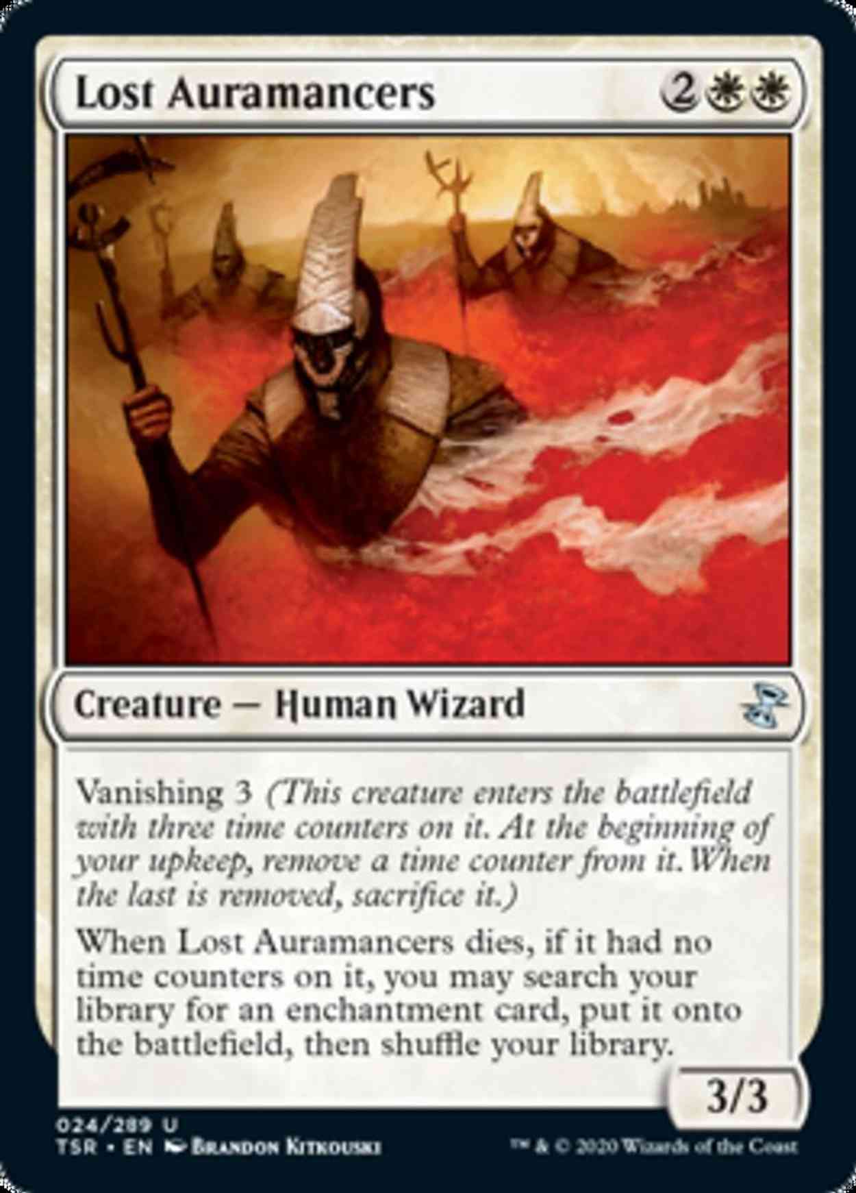 Lost Auramancers magic card front