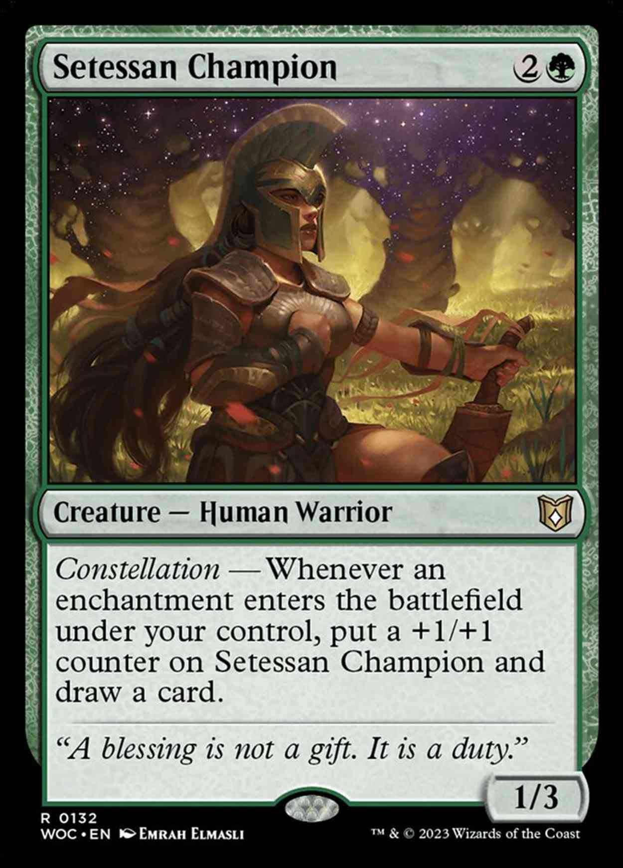 Setessan Champion magic card front