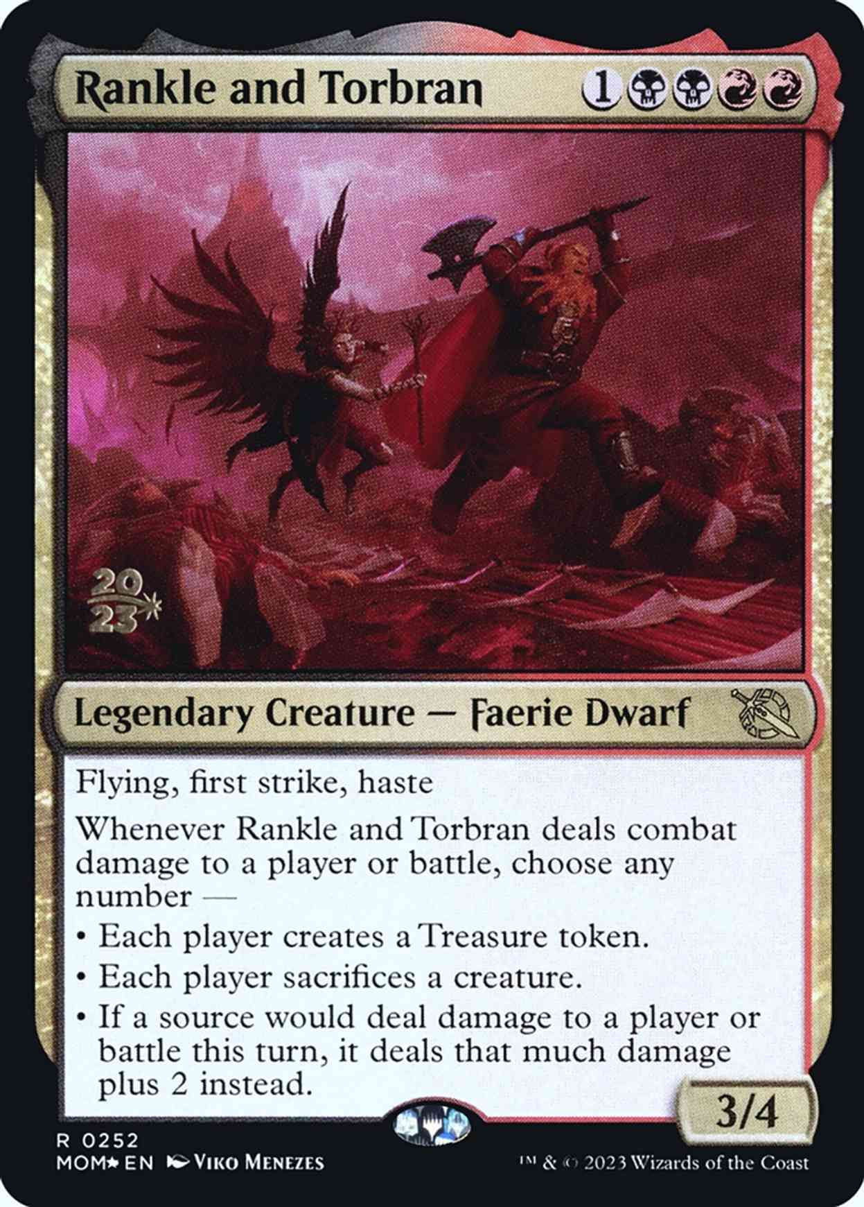 Rankle and Torbran magic card front