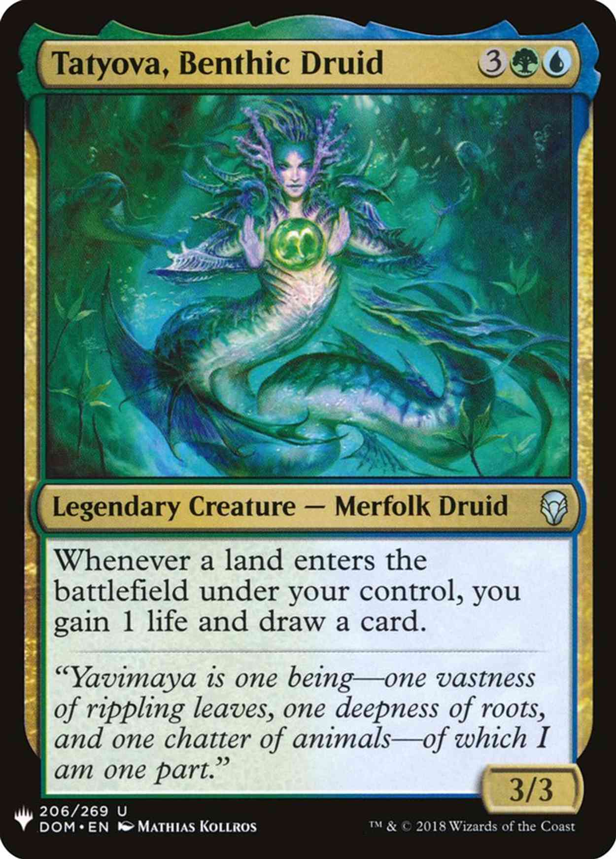 Tatyova, Benthic Druid magic card front