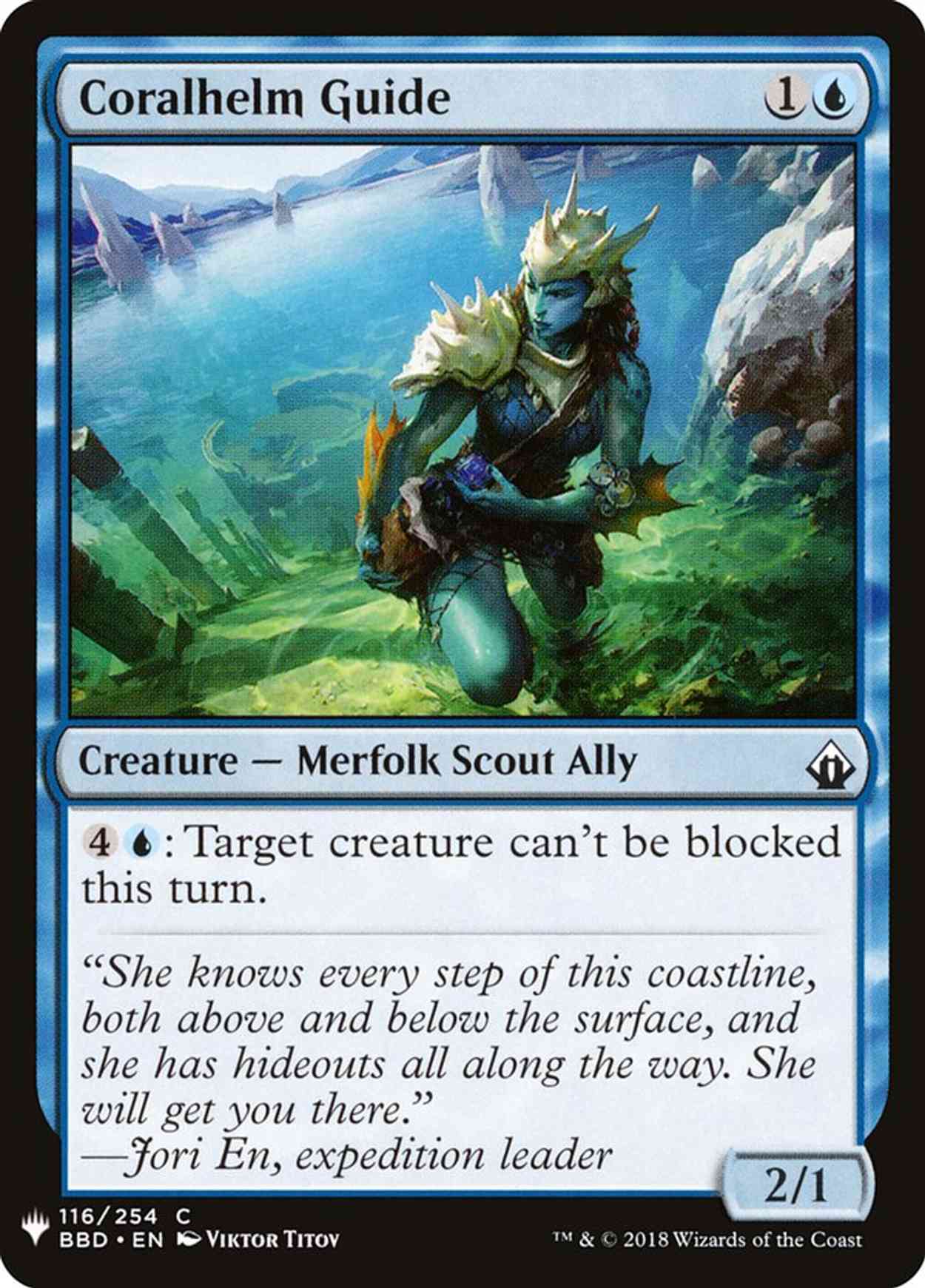 Coralhelm Guide magic card front