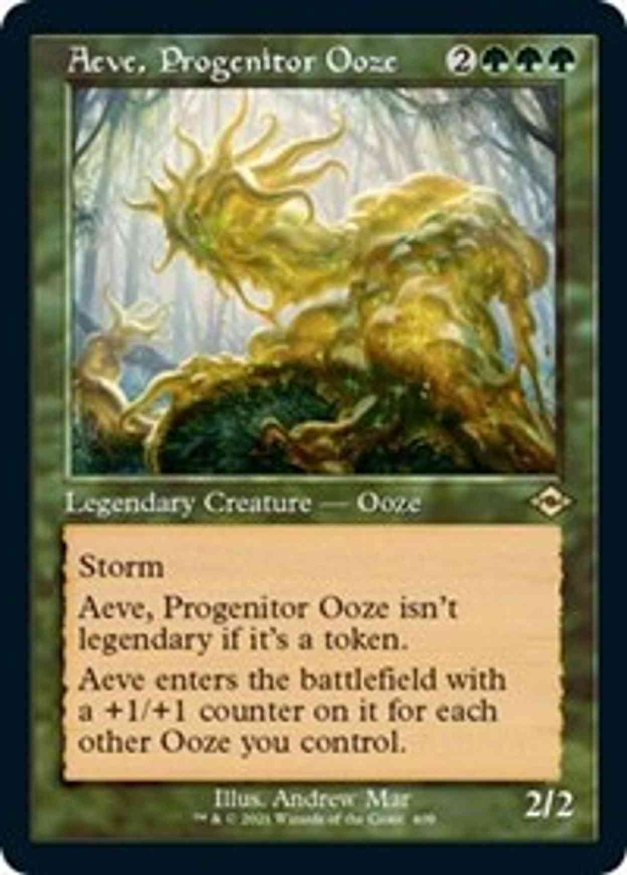 Aeve, Progenitor Ooze (Retro Frame) (Foil Etched) magic card front