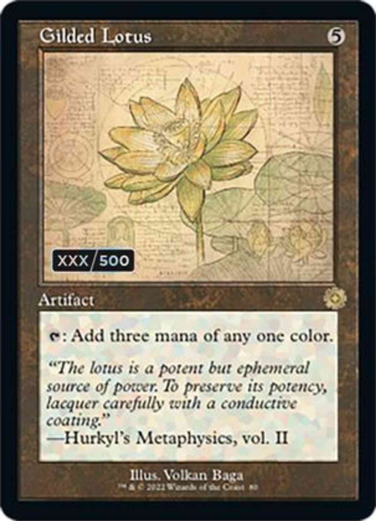 Gilded Lotus (Schematic) (Serial Numbered) magic card front