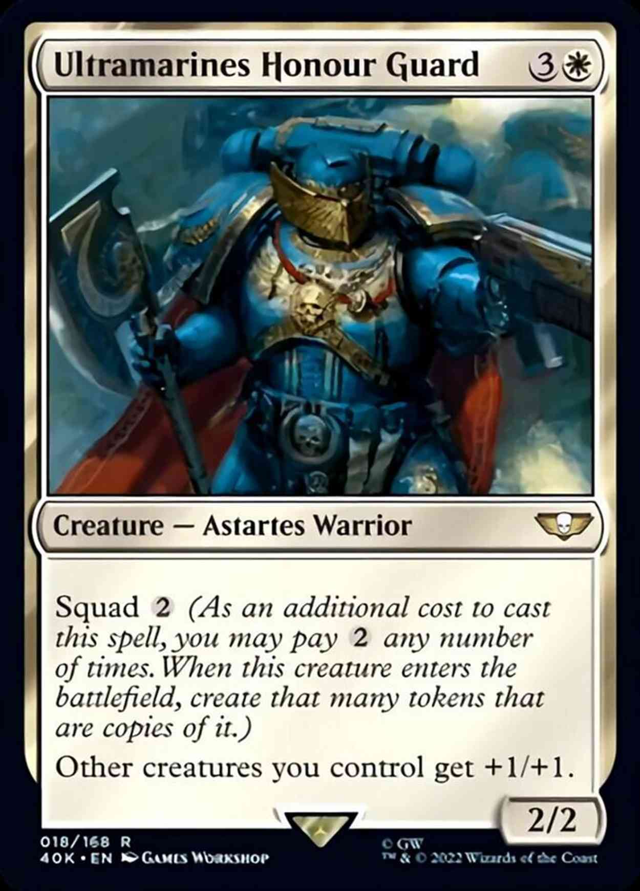 Ultramarines Honour Guard magic card front