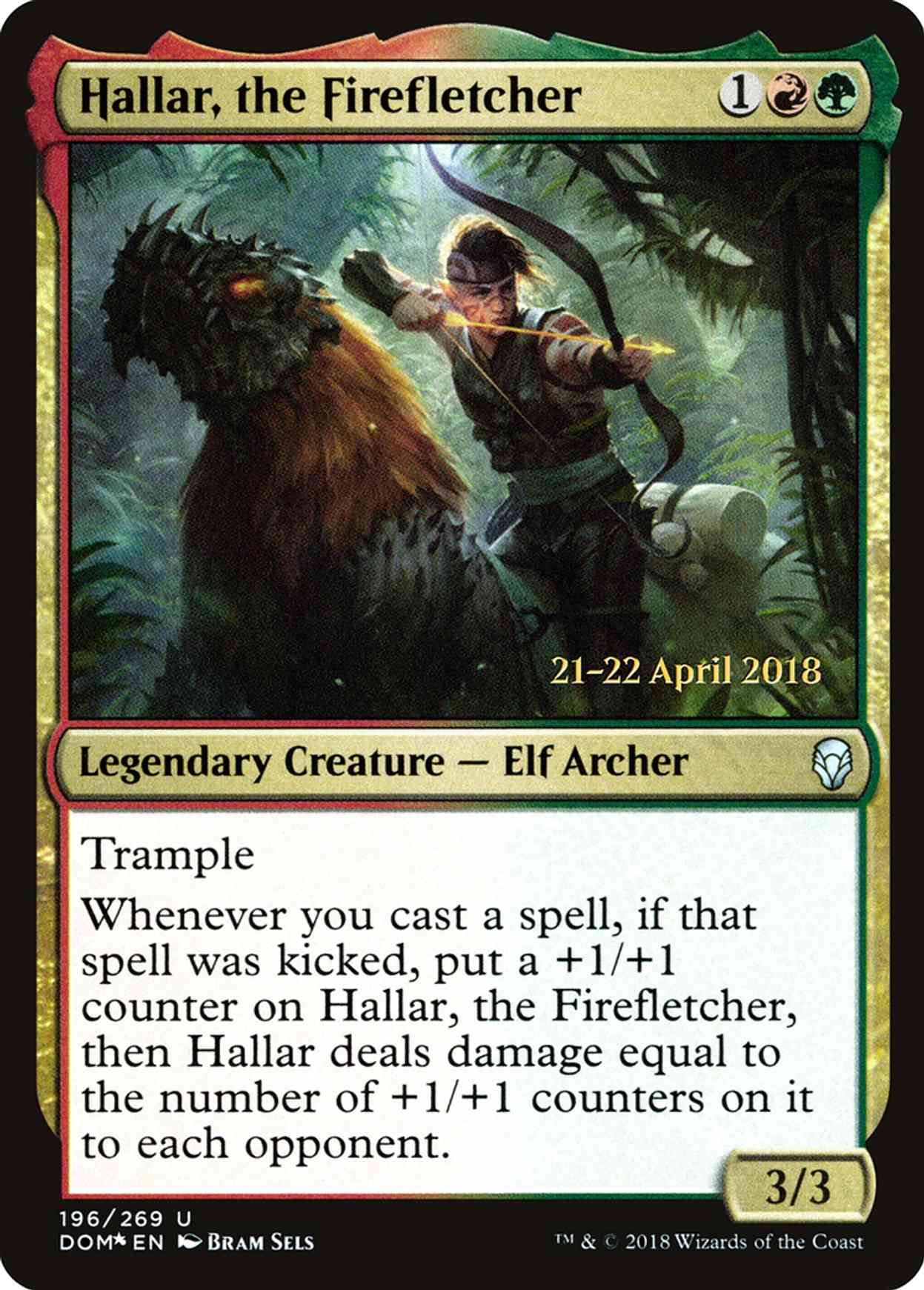 Hallar, the Firefletcher magic card front