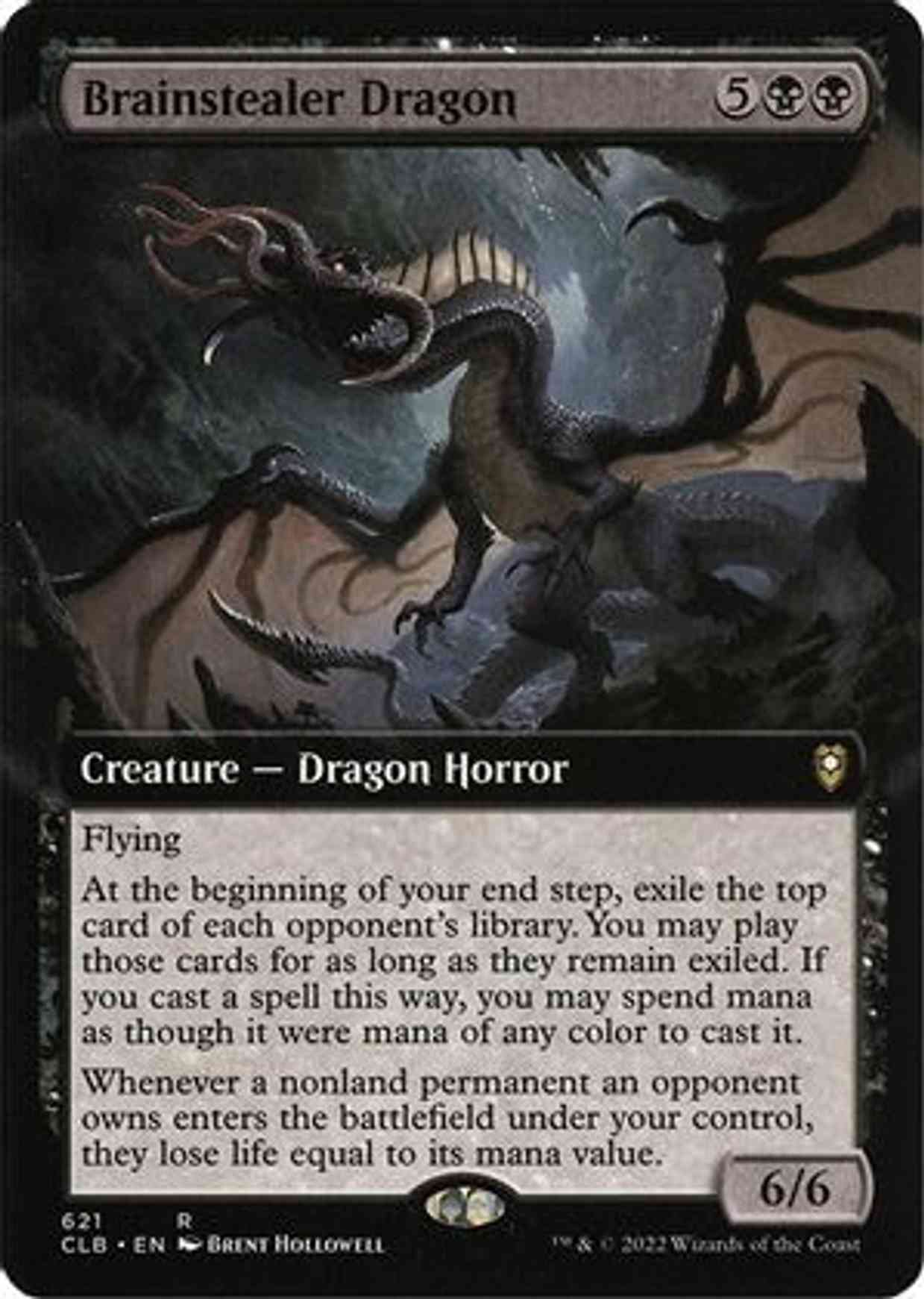 Brainstealer Dragon (Extended Art) magic card front