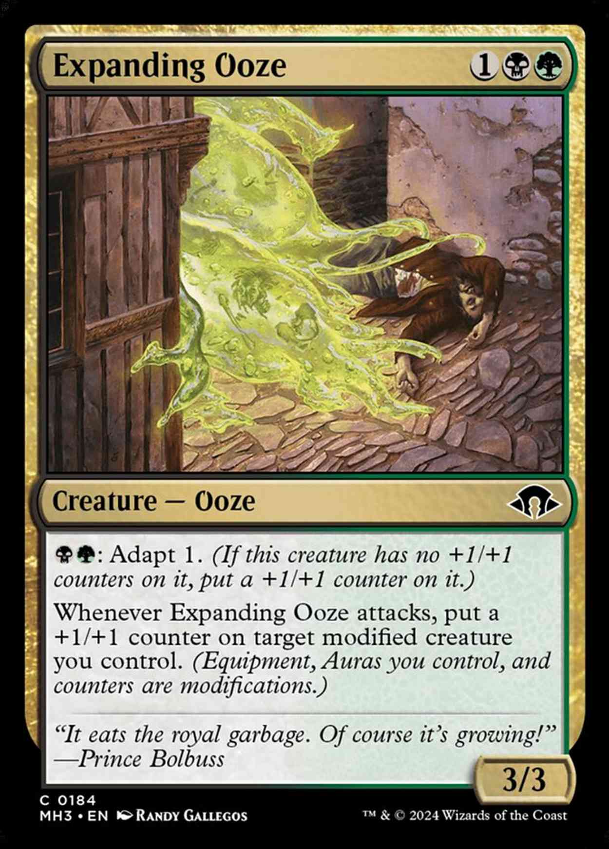 Expanding Ooze magic card front