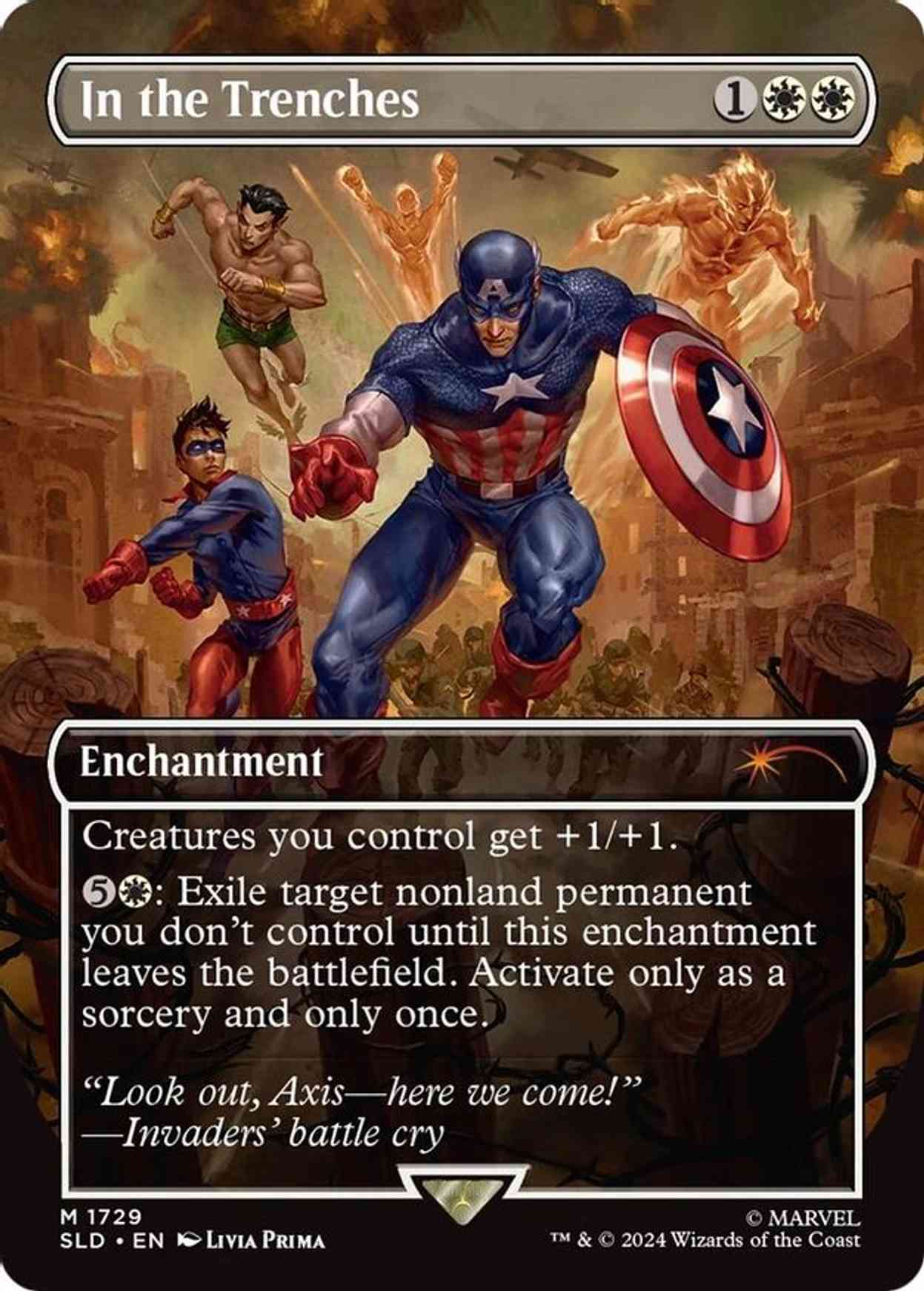 In the Trenches magic card front