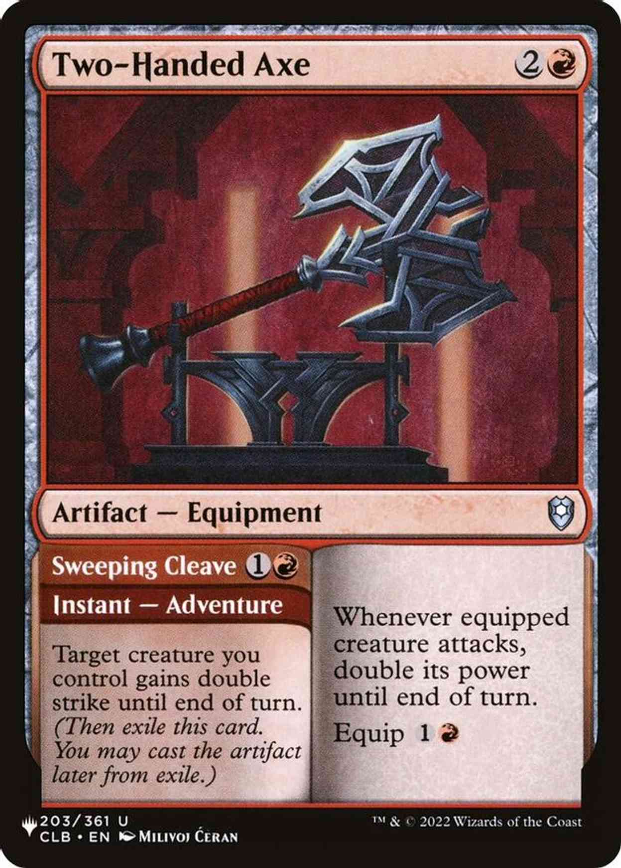 Two-Handed Axe magic card front