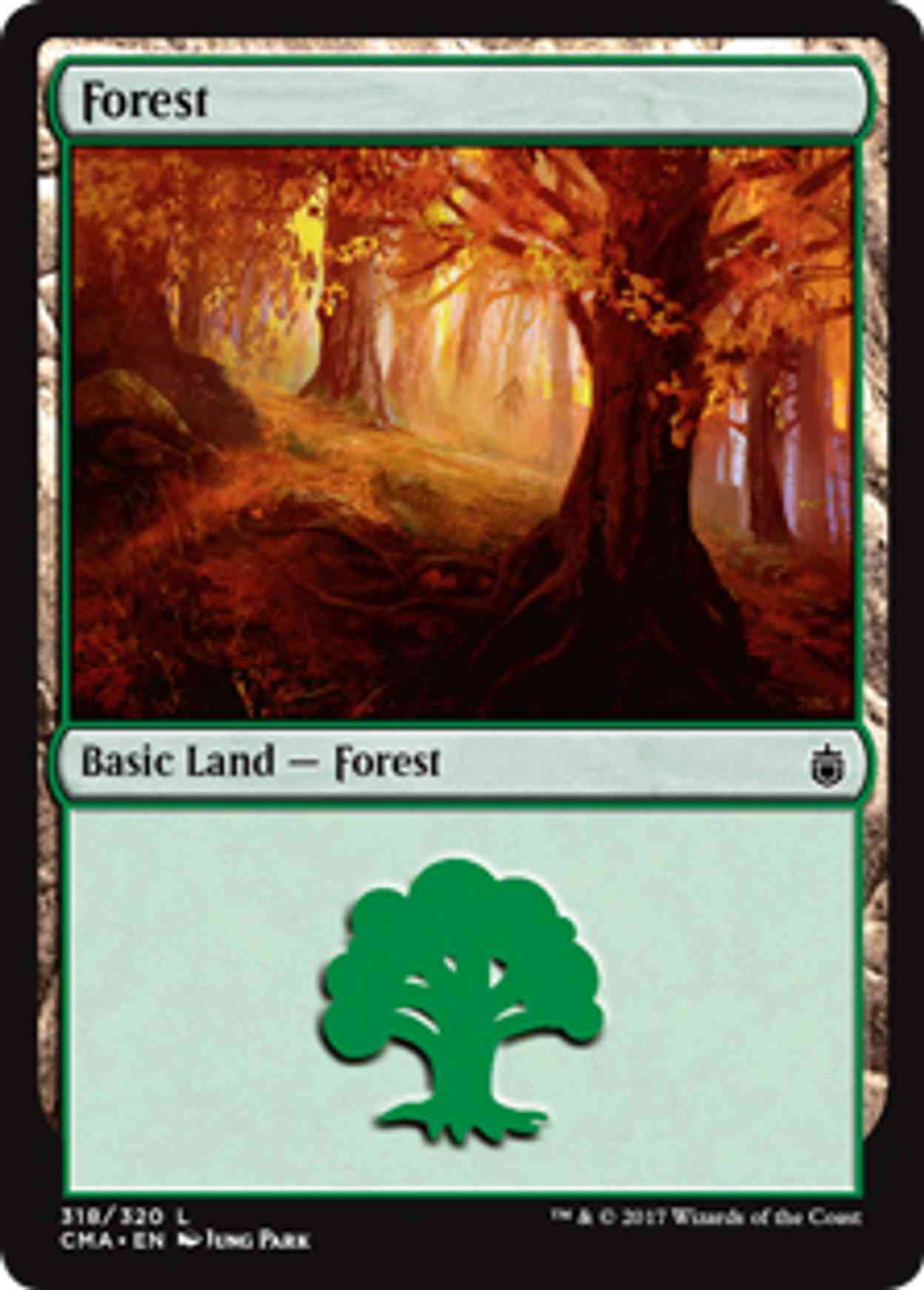 Forest (318) magic card front