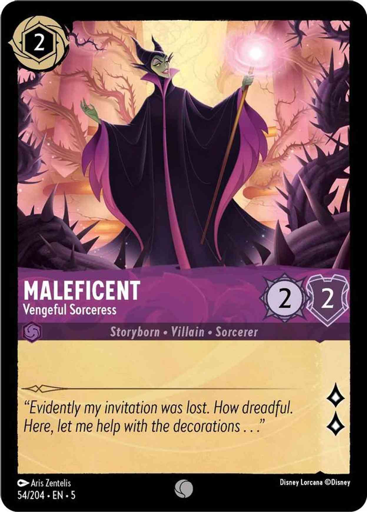 Maleficent - Vengeful Sorceress magic card front