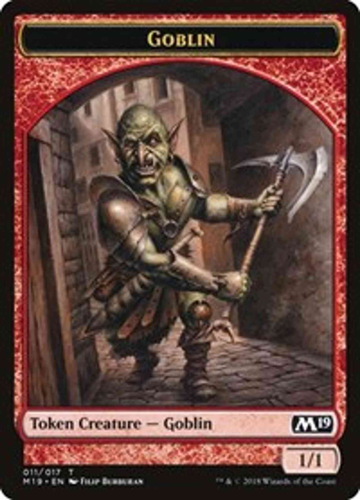 Goblin Token magic card front