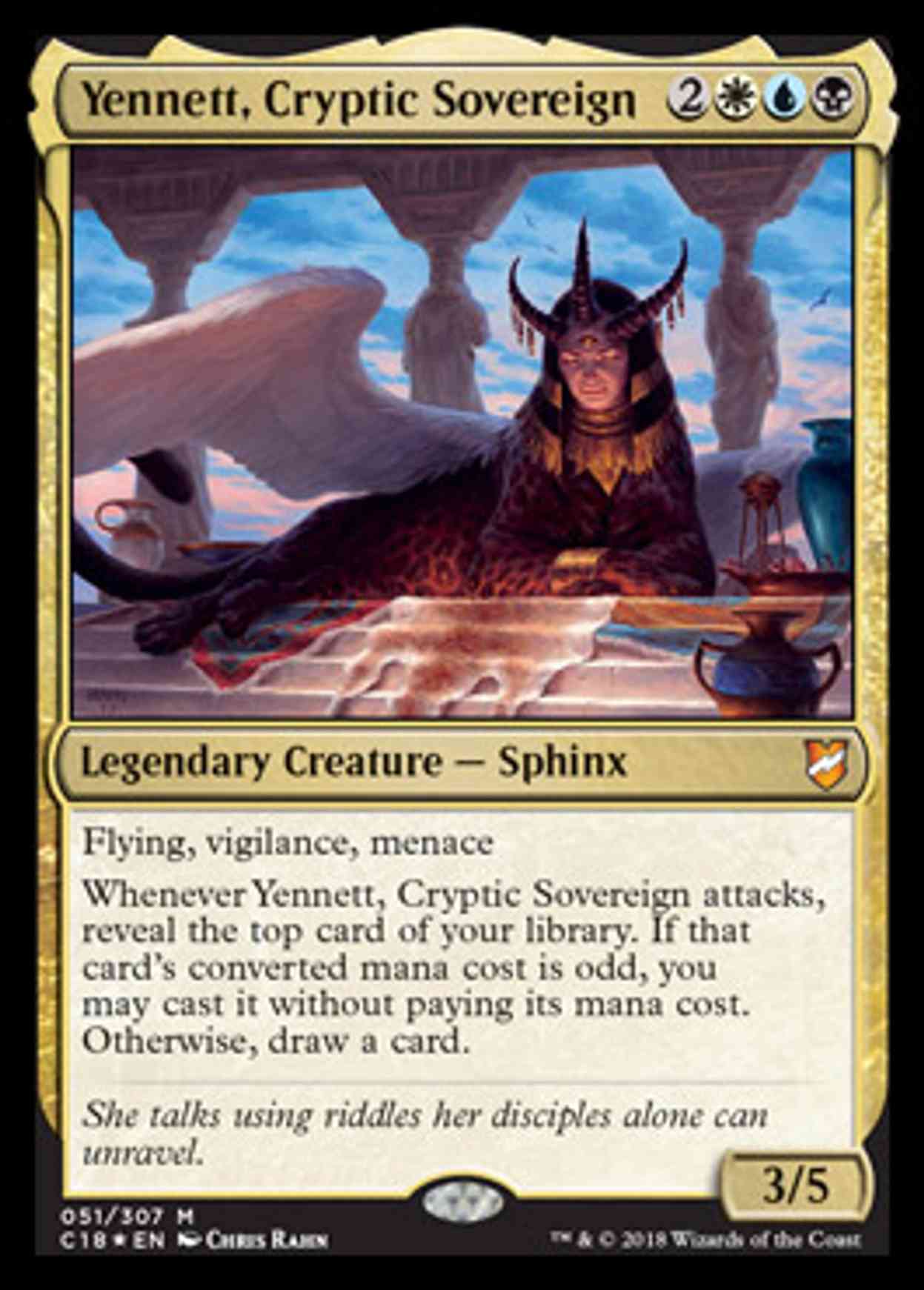 Yennett, Cryptic Sovereign magic card front