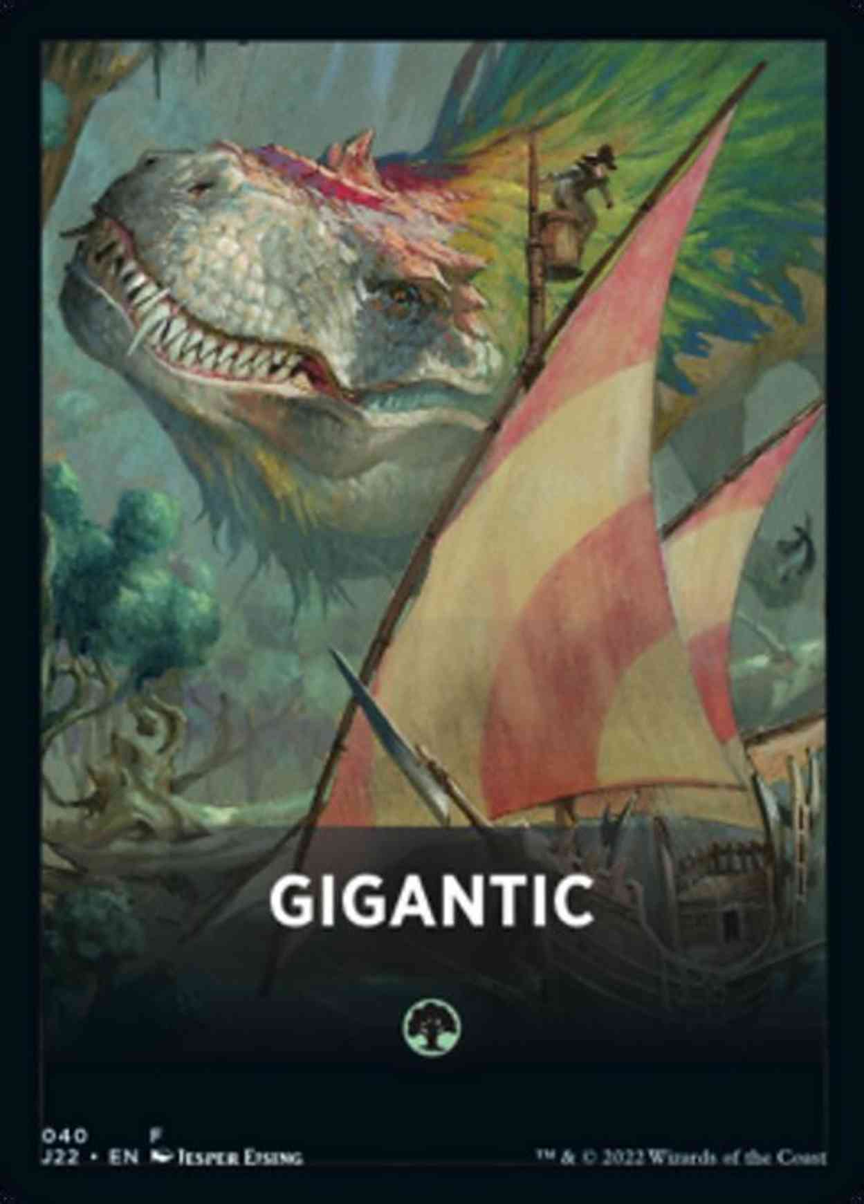 Gigantic Theme Card magic card front