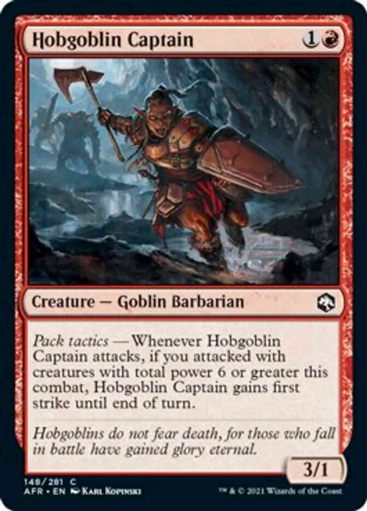 Hobgoblin Captain magic card front
