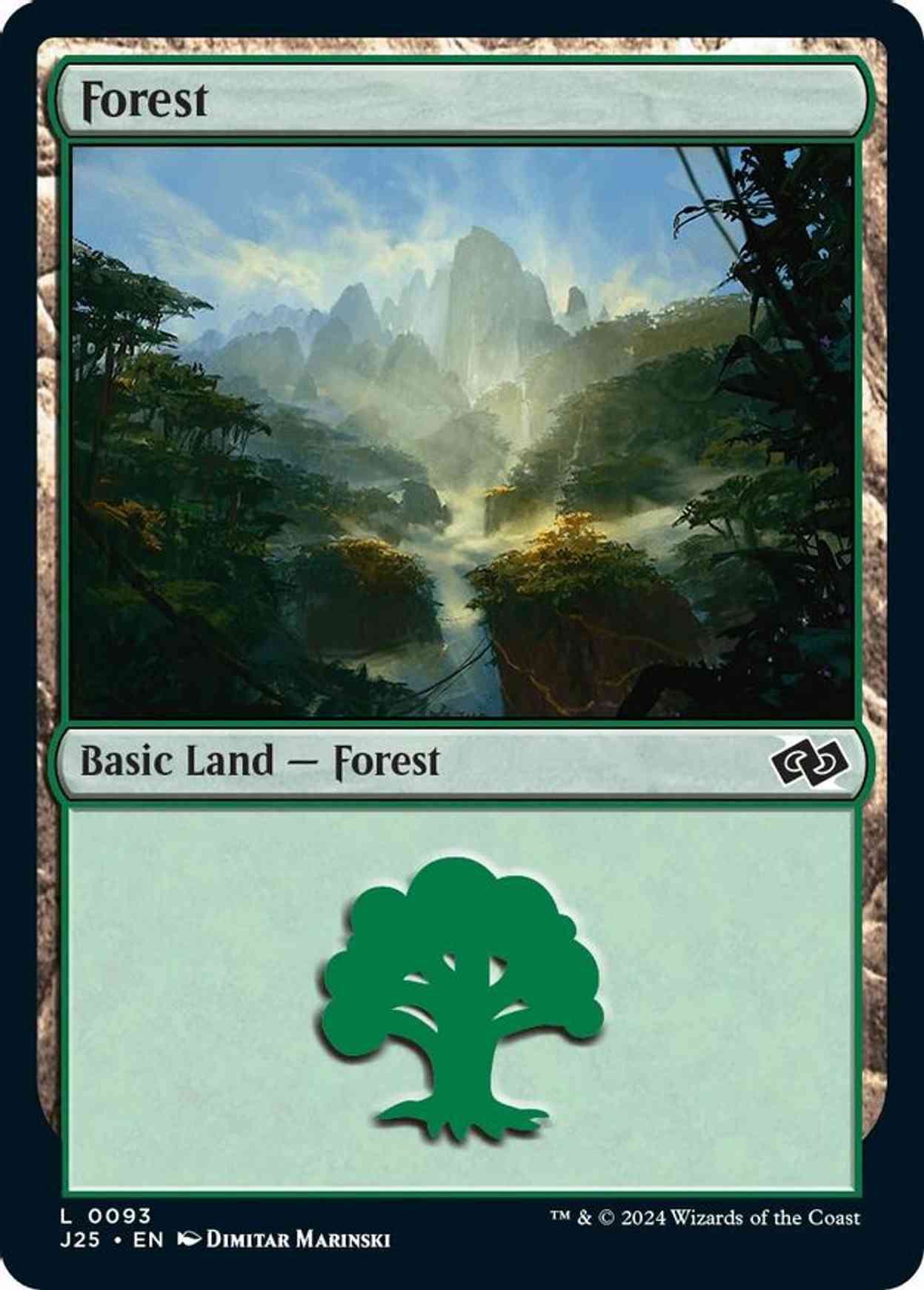 Forest (0093) magic card front