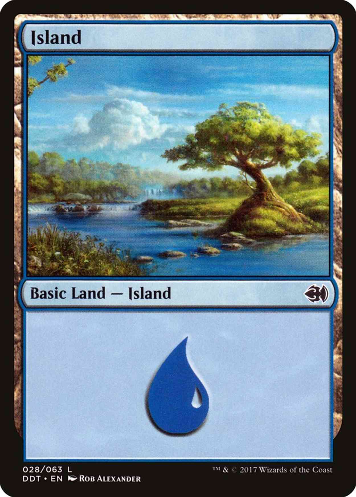 Island (28) magic card front