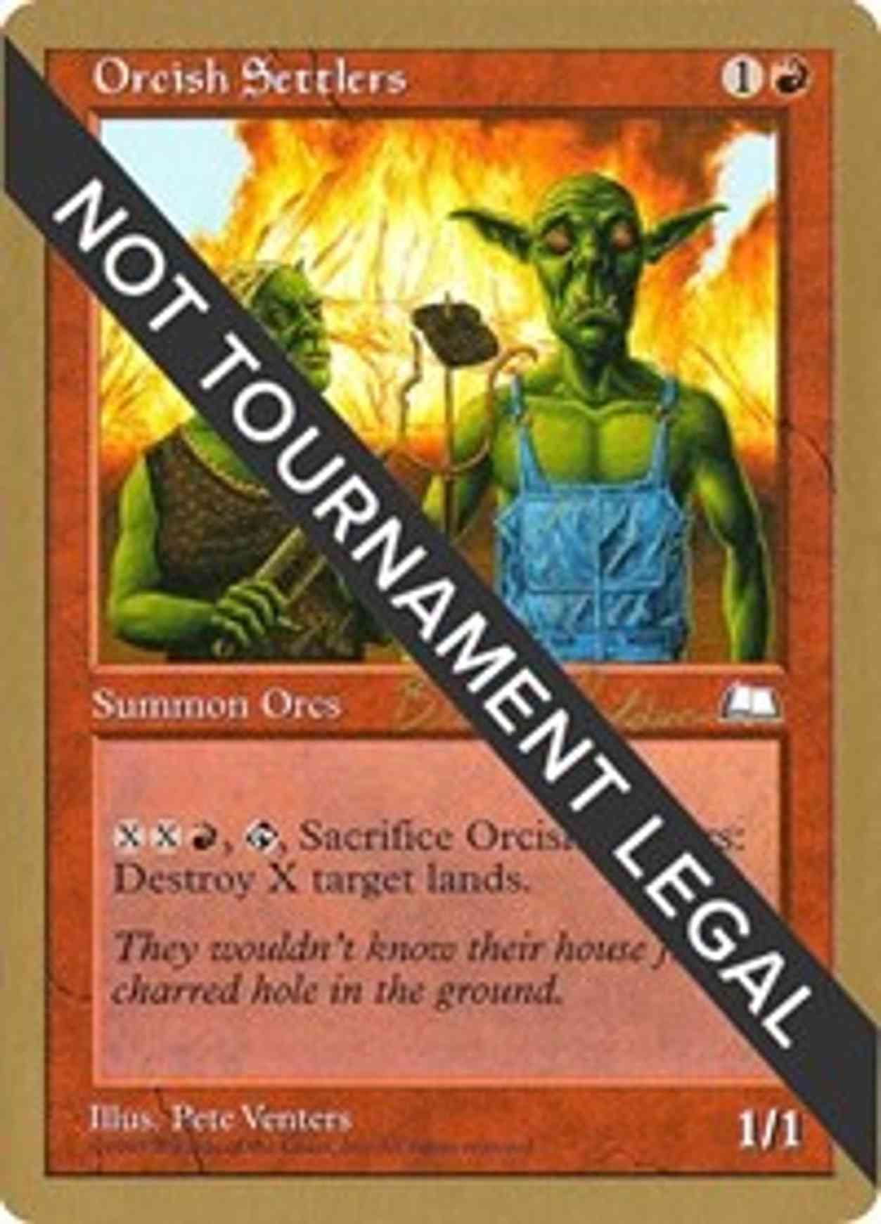 Orcish Settlers - 1998 Brian Selden (WTH) magic card front