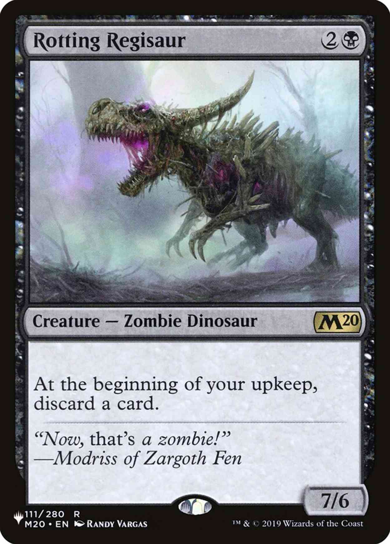 Rotting Regisaur magic card front