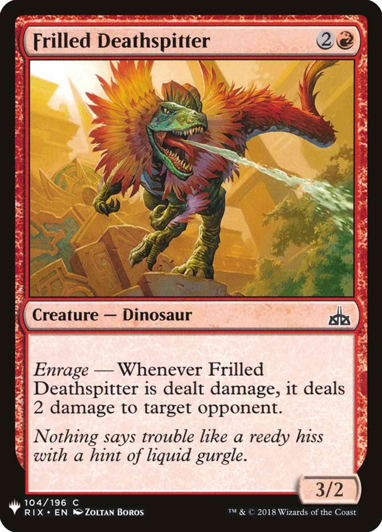 Frilled Deathspitter magic card front