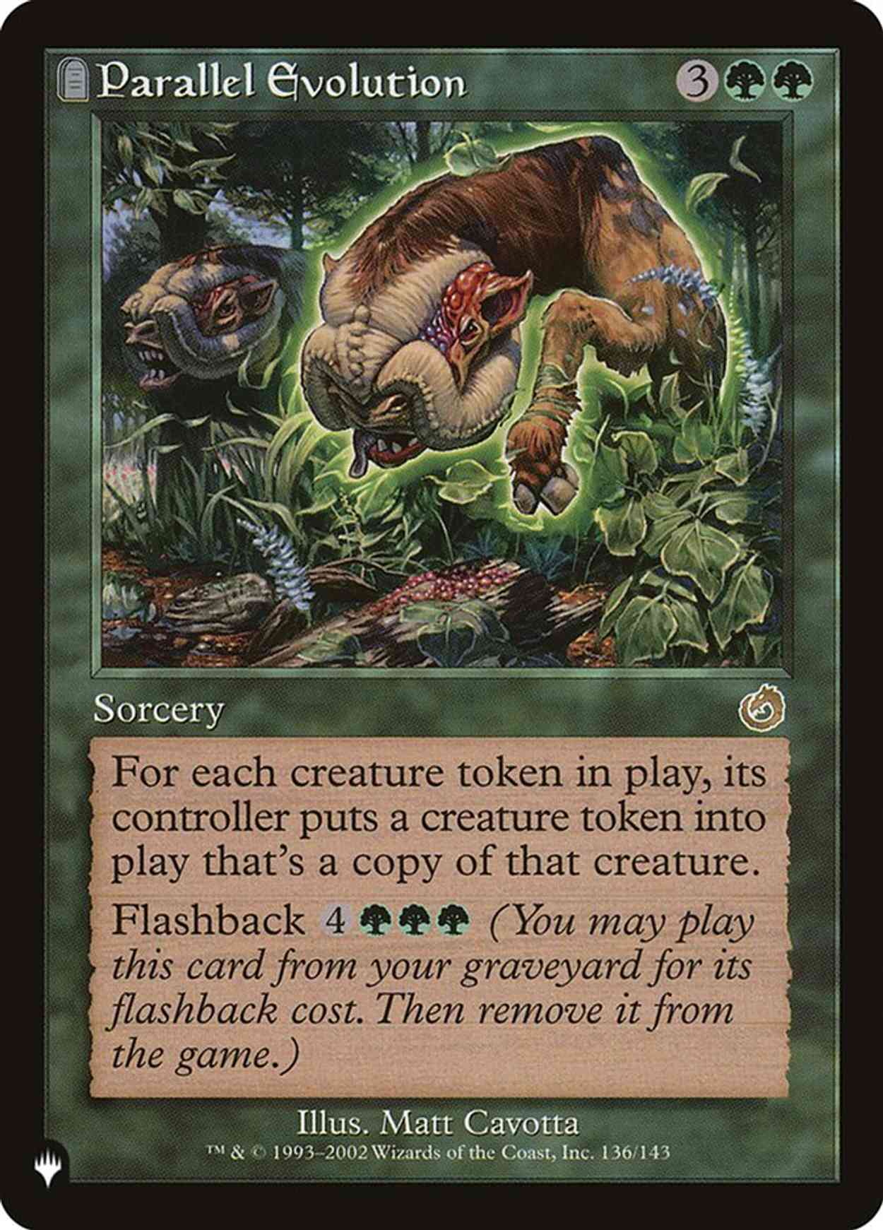 Parallel Evolution magic card front