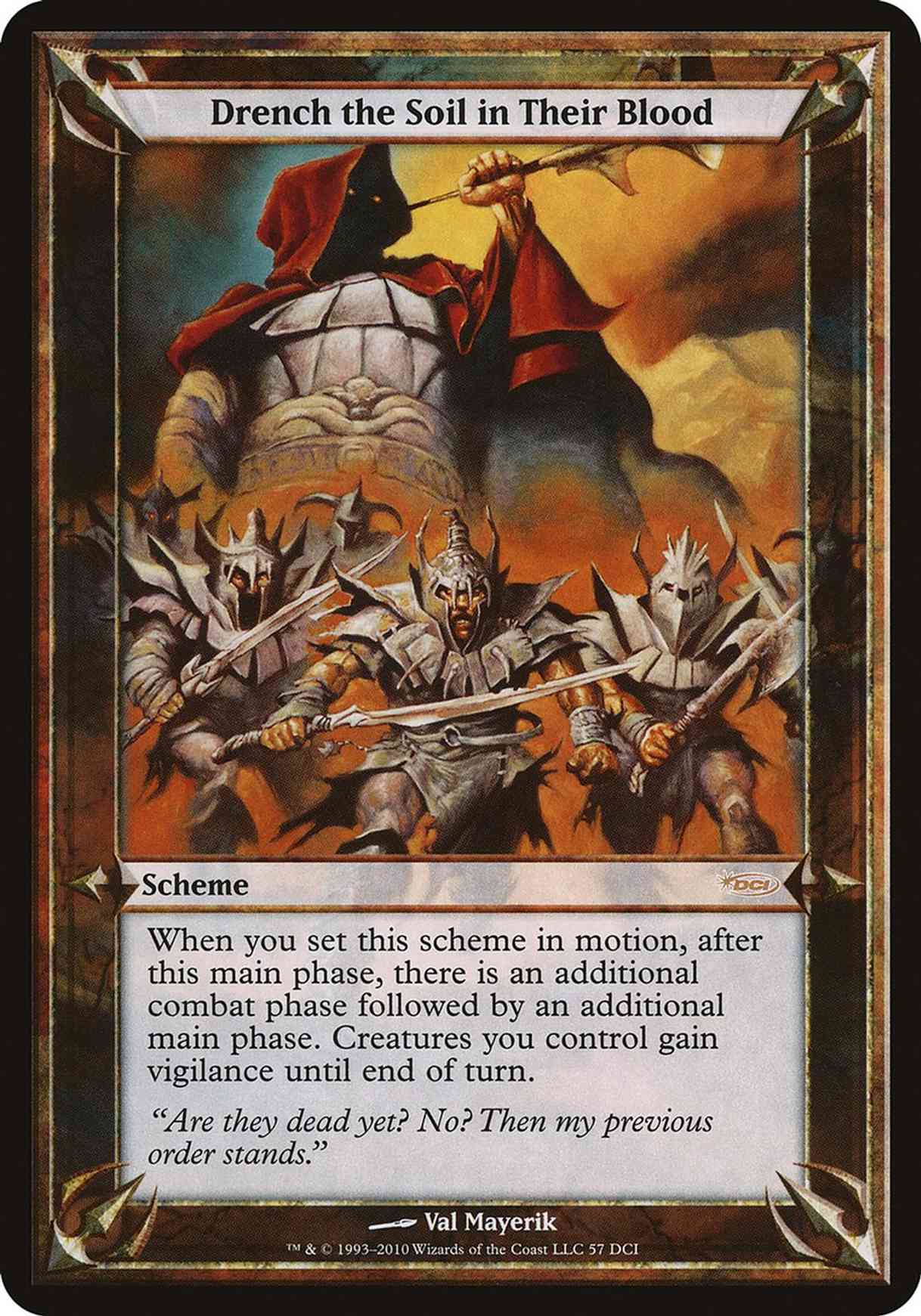 Drench the Soil in Their Blood (Oversized) magic card front