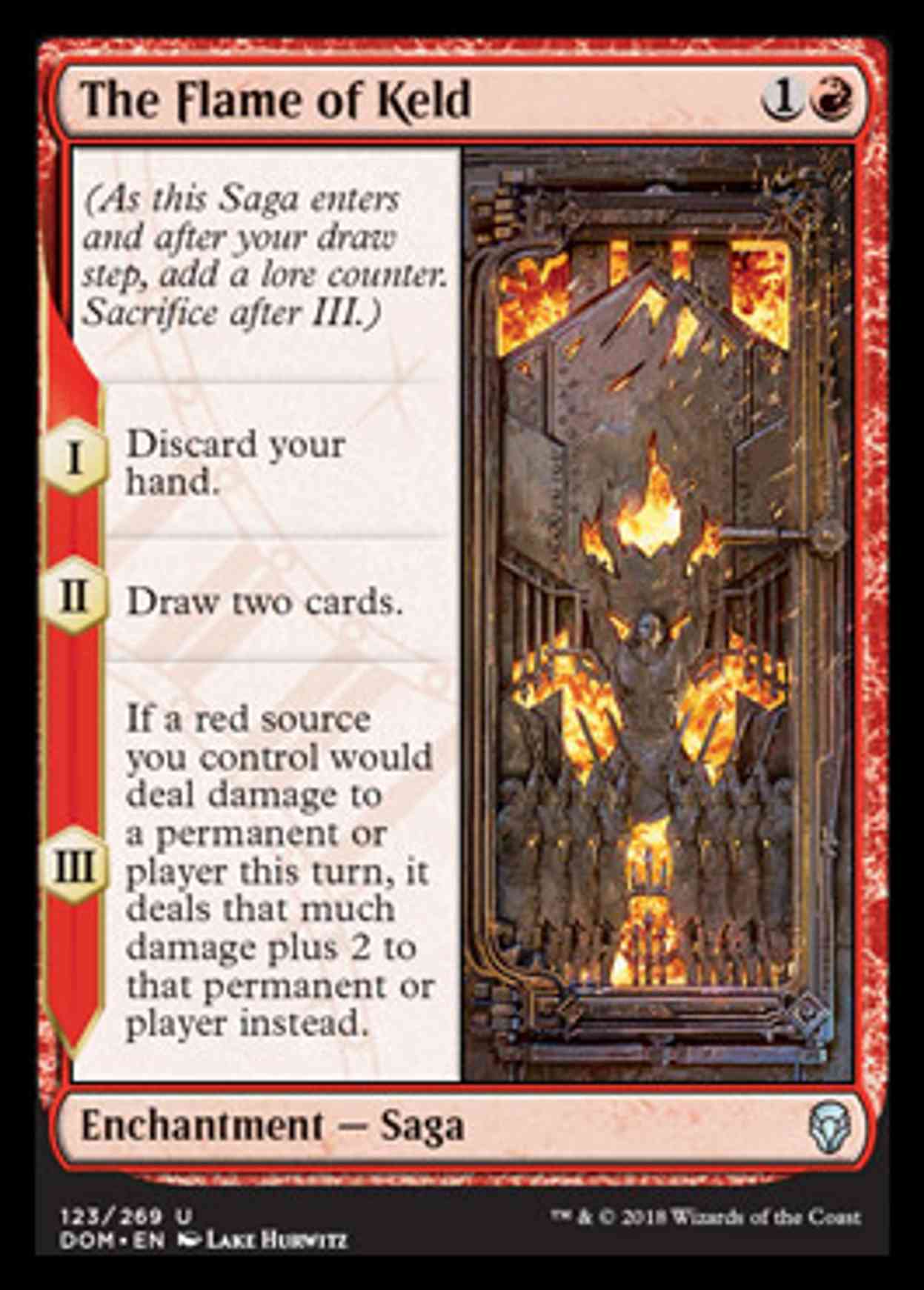 The Flame of Keld magic card front