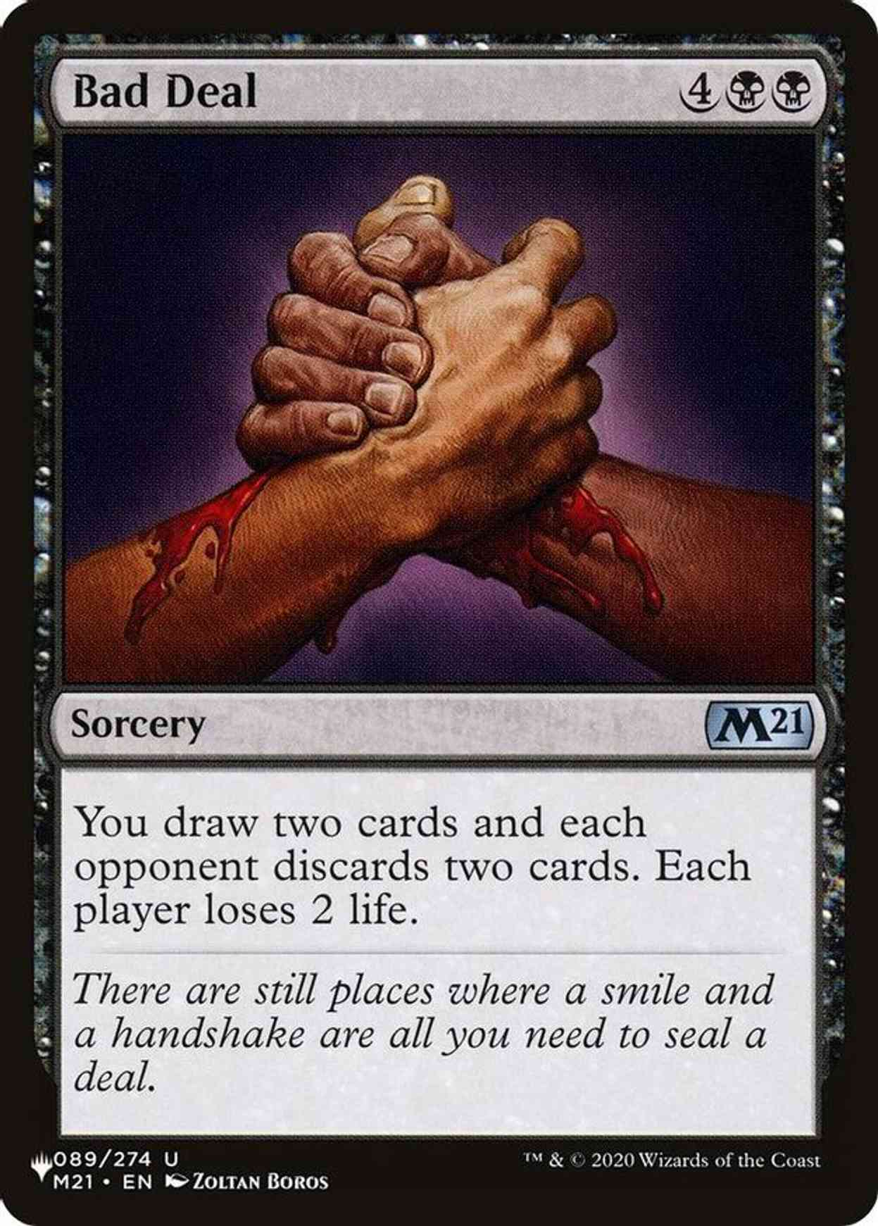 Bad Deal magic card front