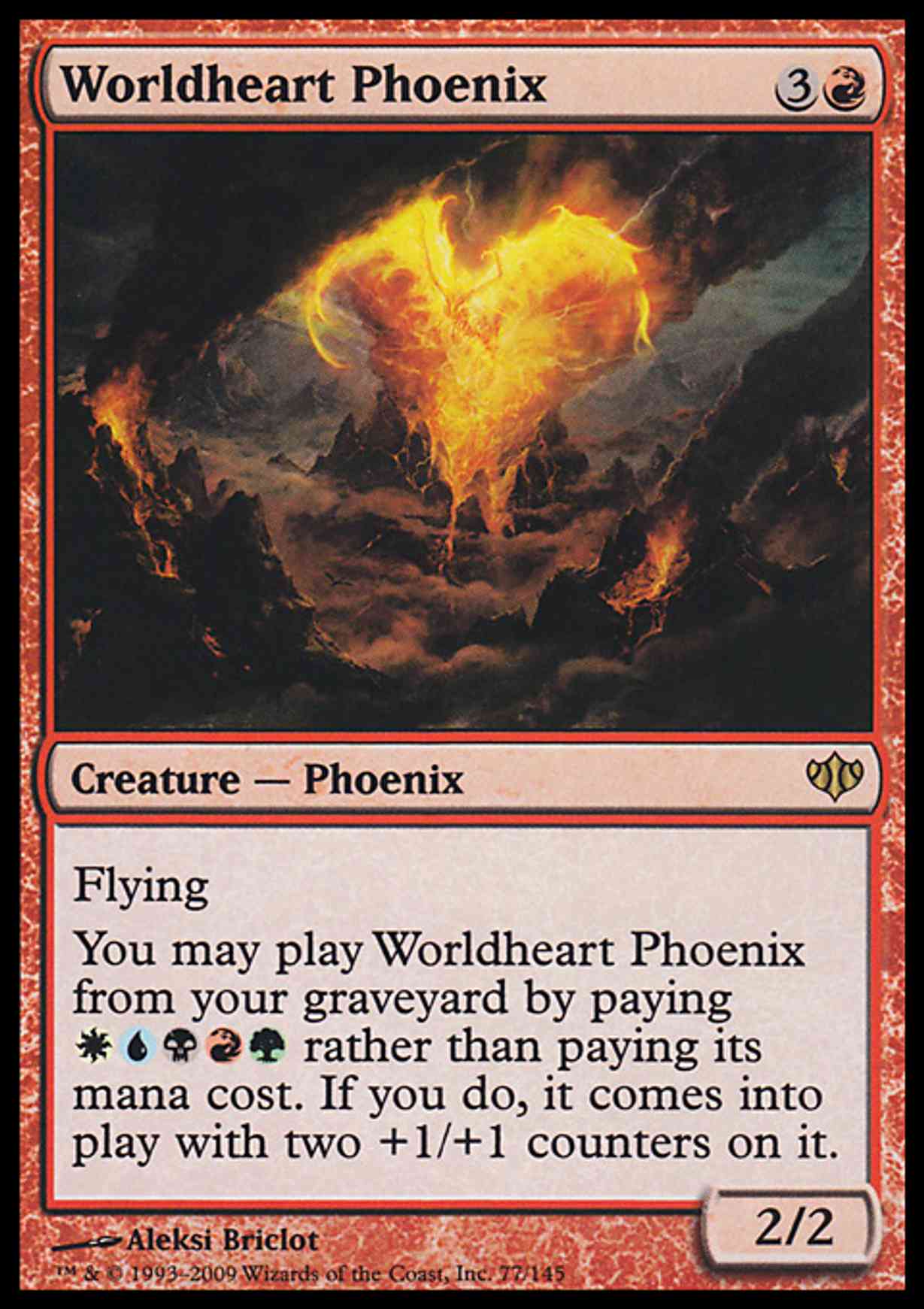 Worldheart Phoenix magic card front