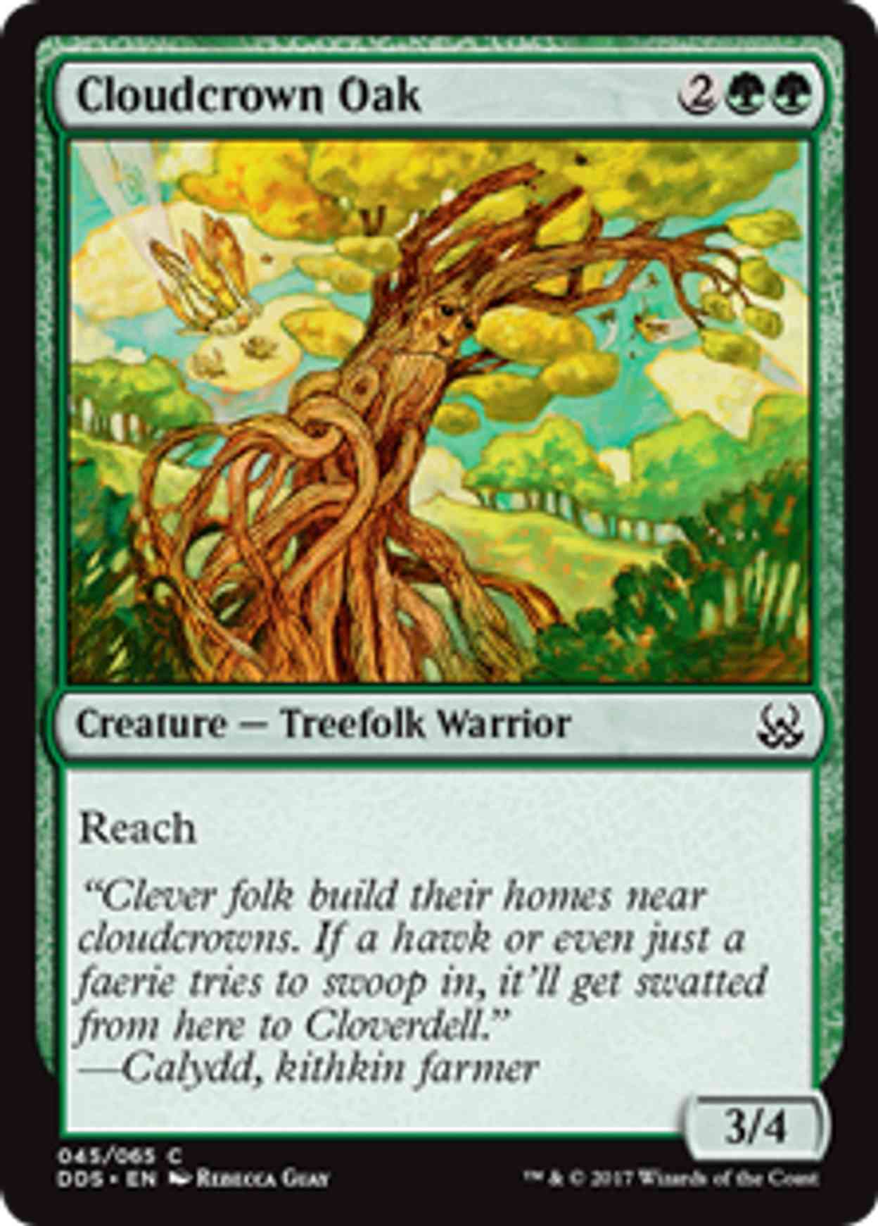 Cloudcrown Oak magic card front