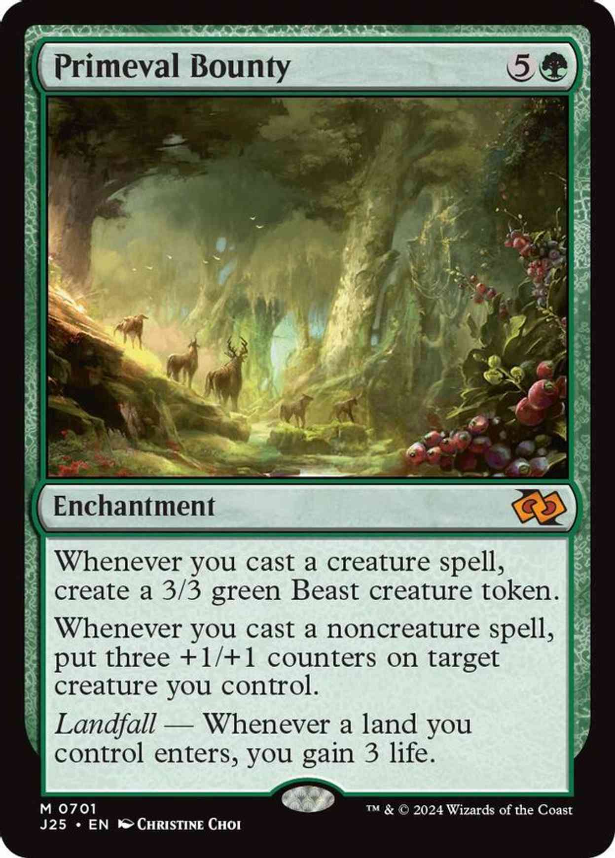 Primeval Bounty magic card front