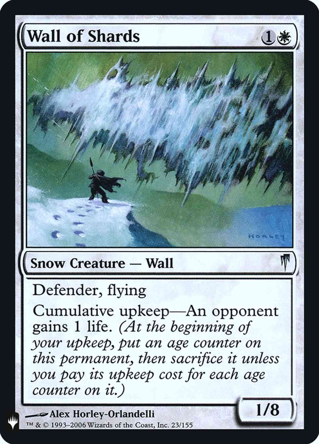 Wall of Shards magic card front