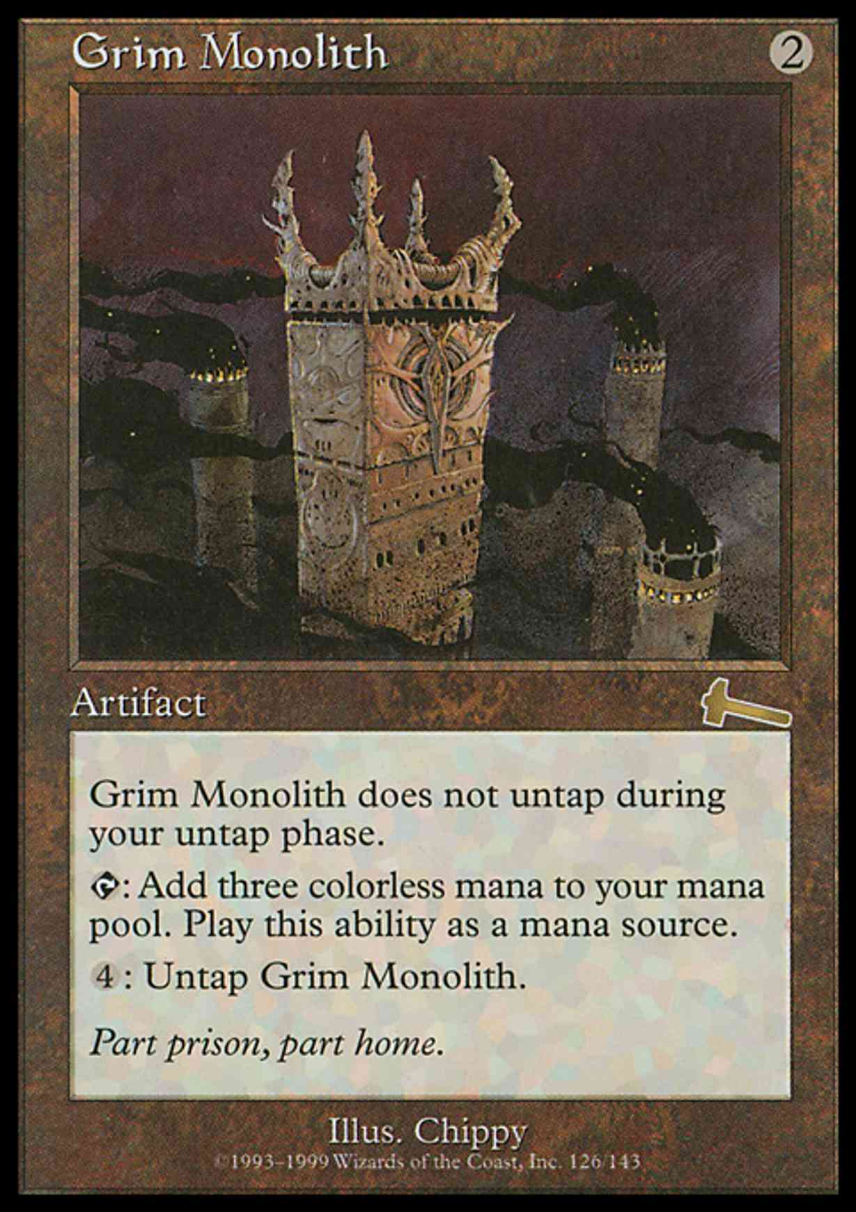 Grim Monolith magic card front