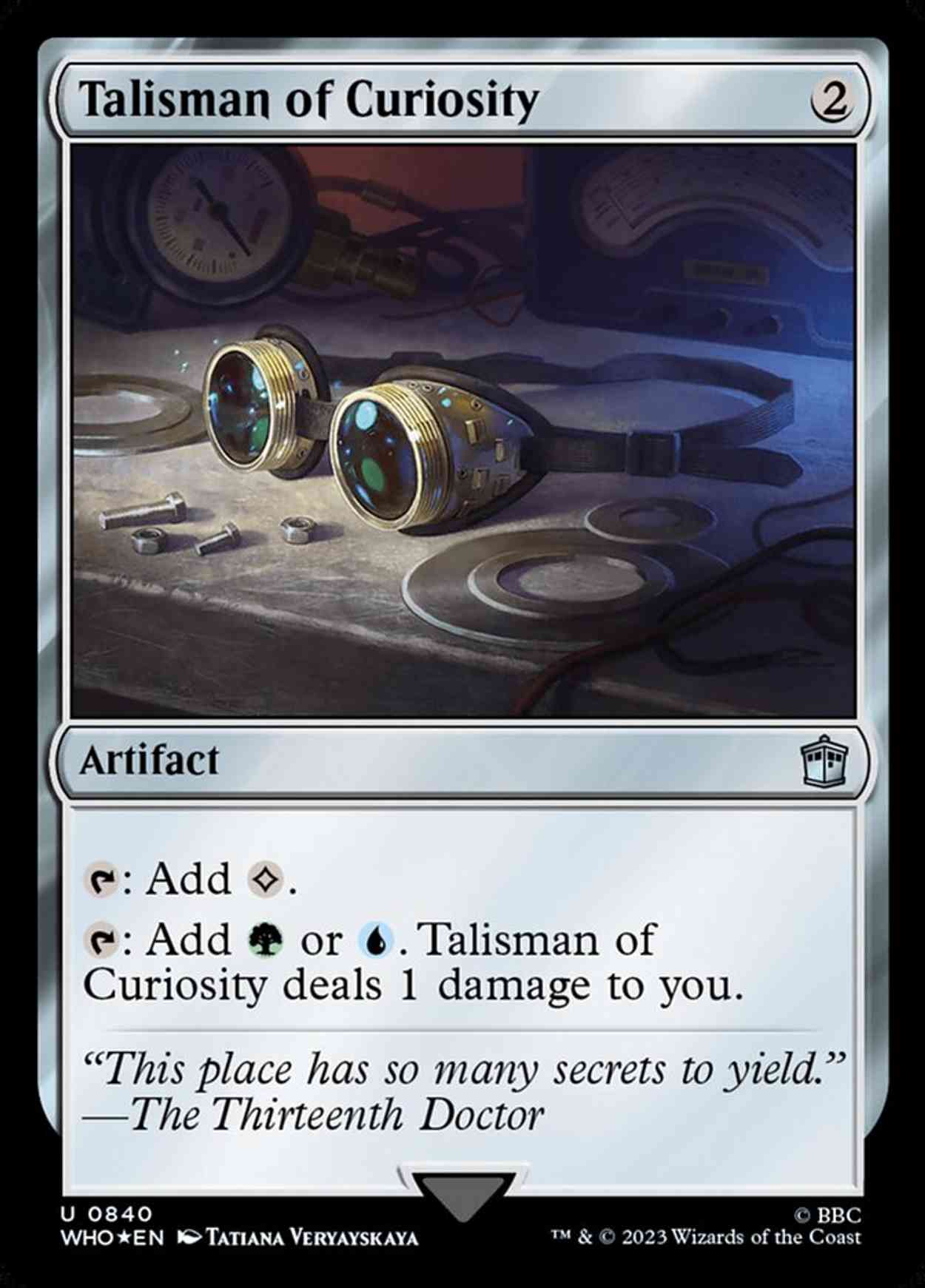 Talisman of Curiosity (Surge Foil) magic card front