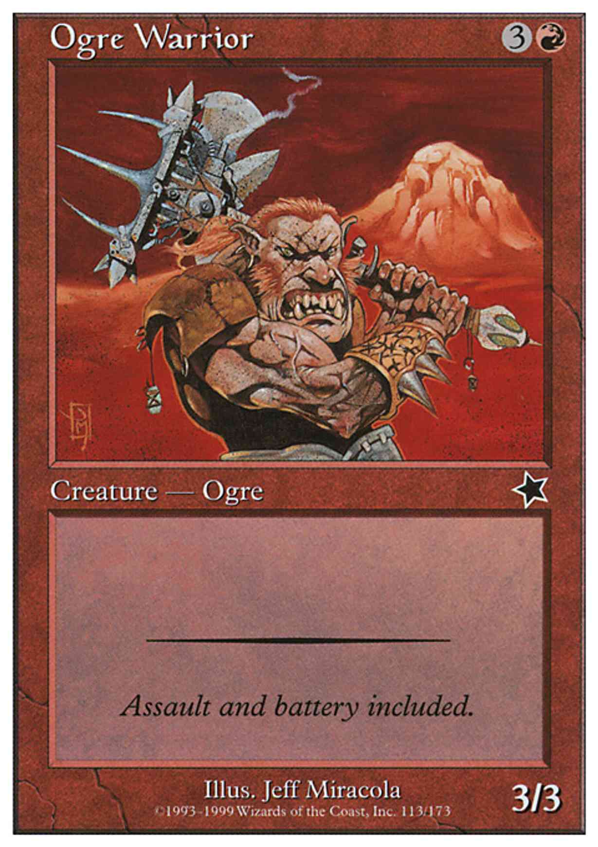 Ogre Warrior magic card front