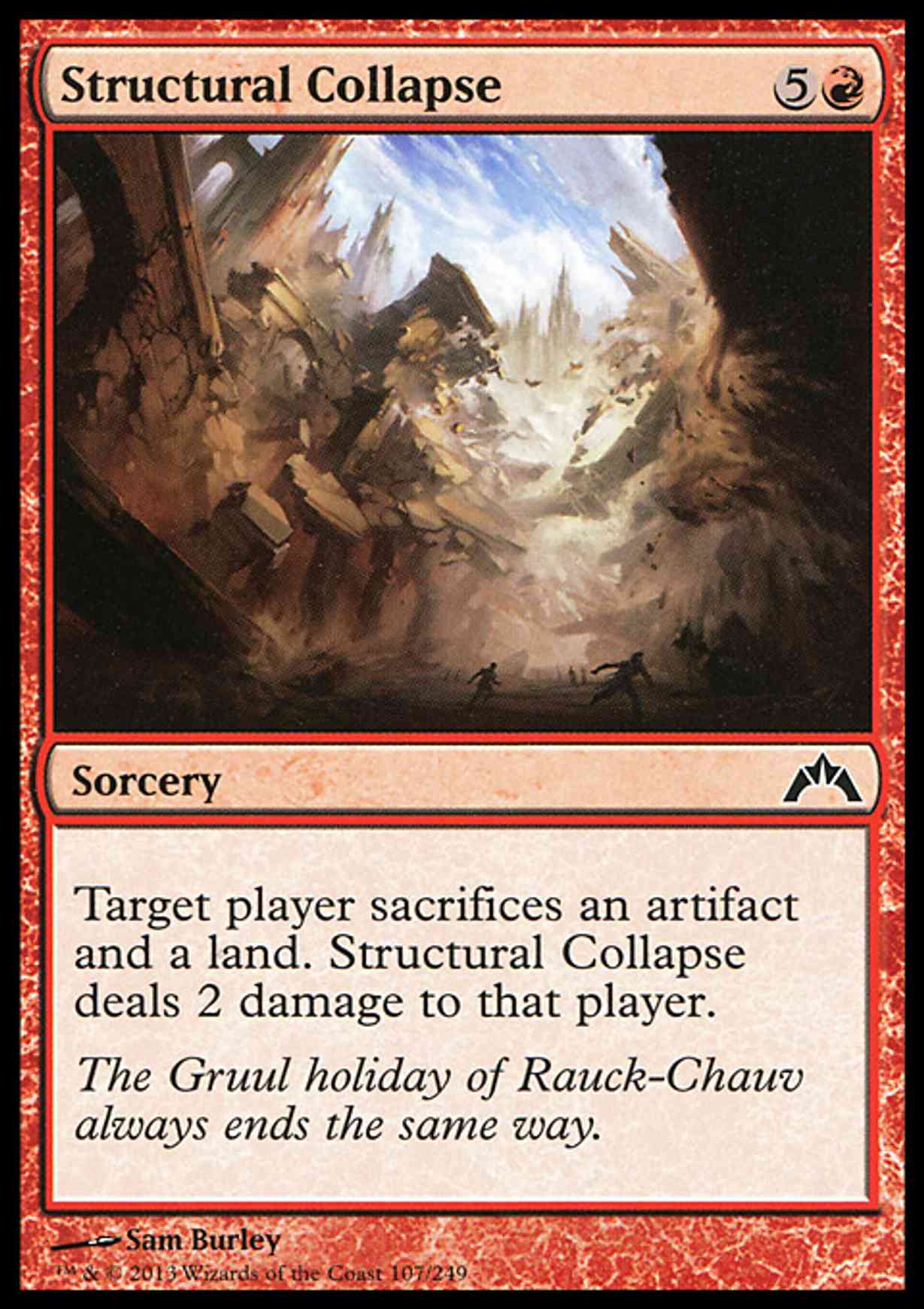 Structural Collapse magic card front