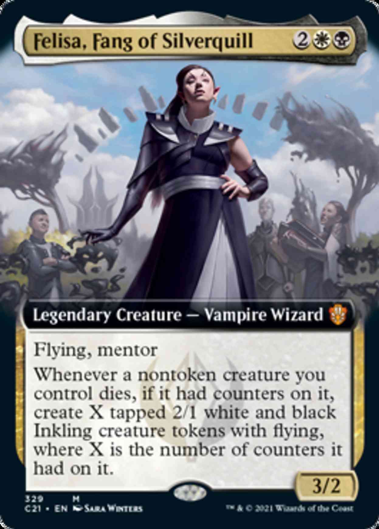 Felisa, Fang of Silverquill (Extended Art) magic card front