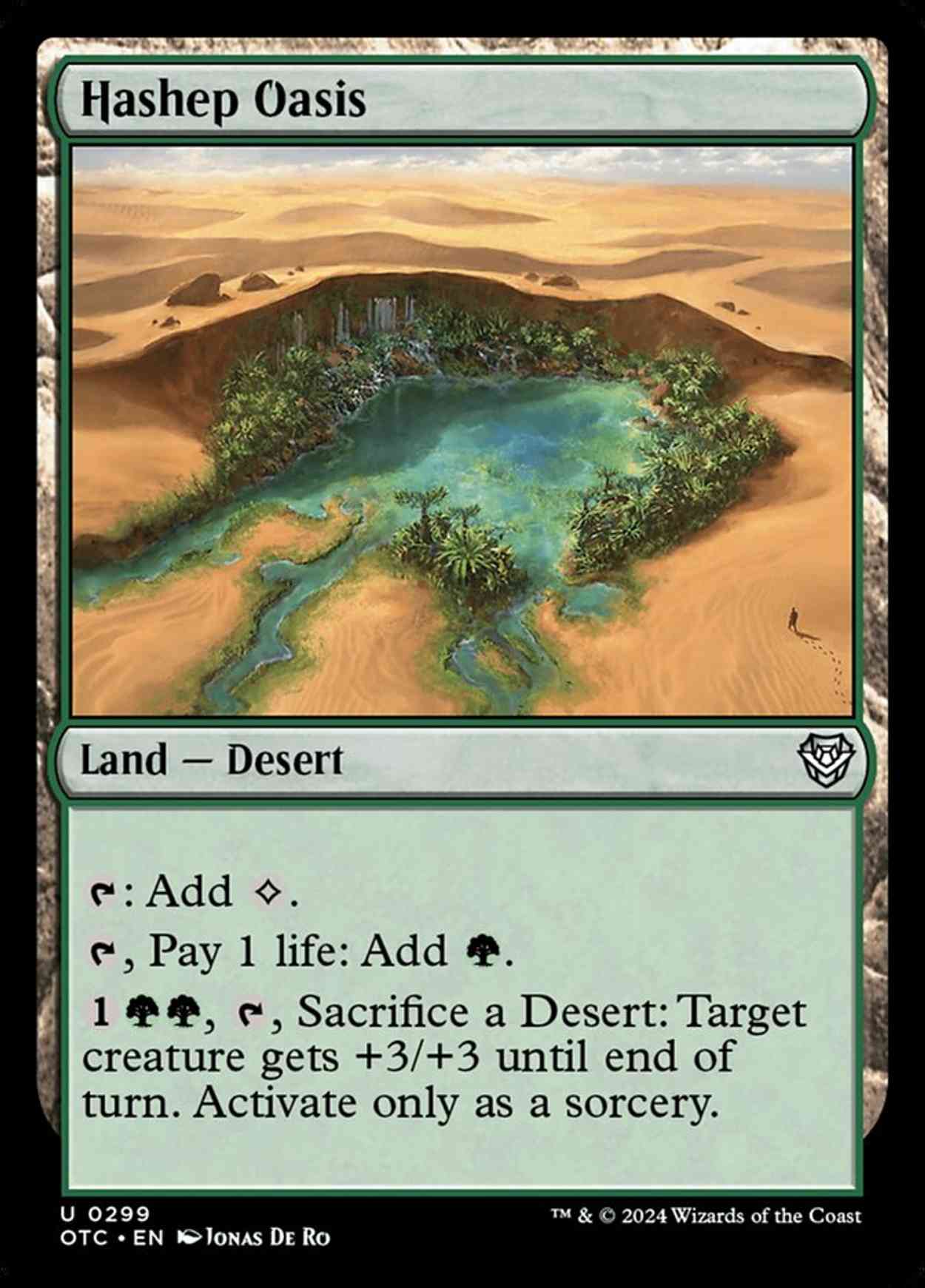 Hashep Oasis magic card front