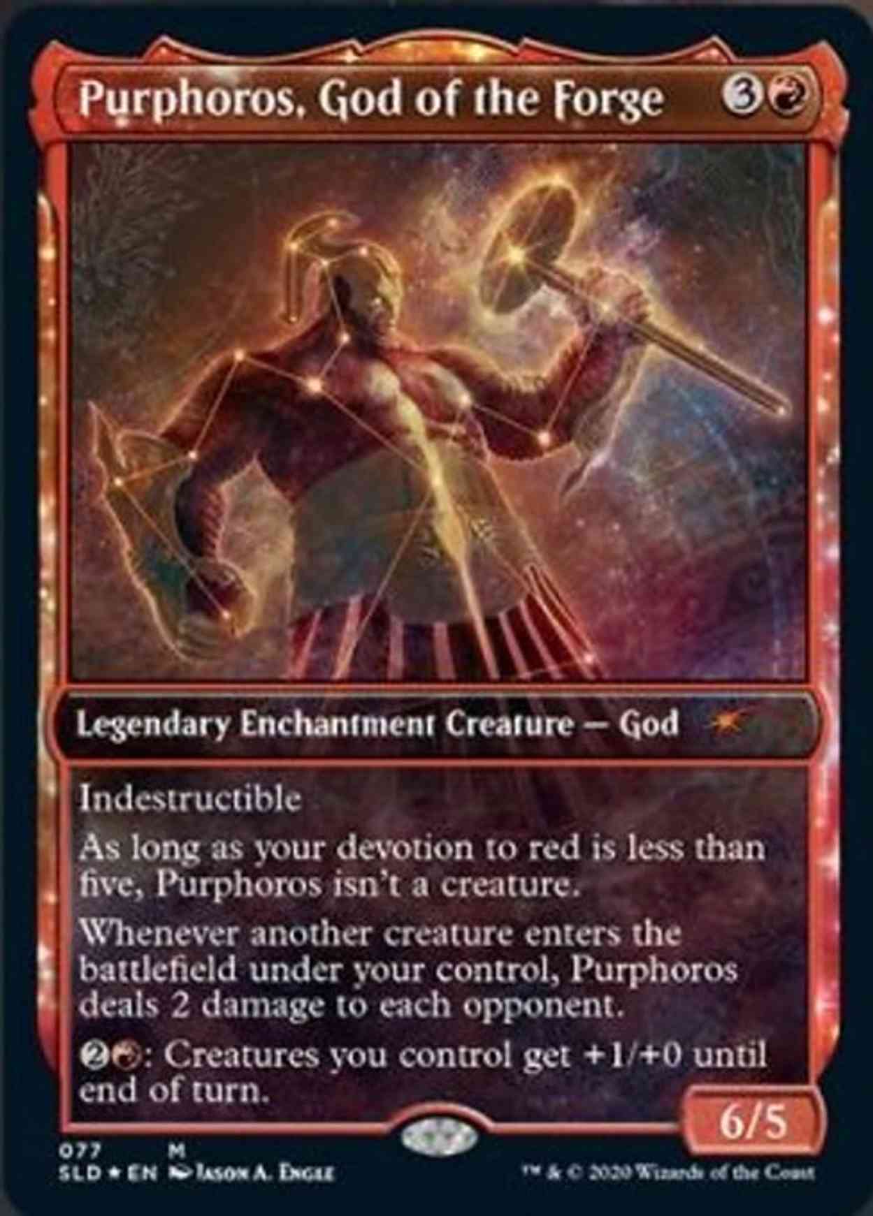 Purphoros, God of the Forge (Showcase) magic card front
