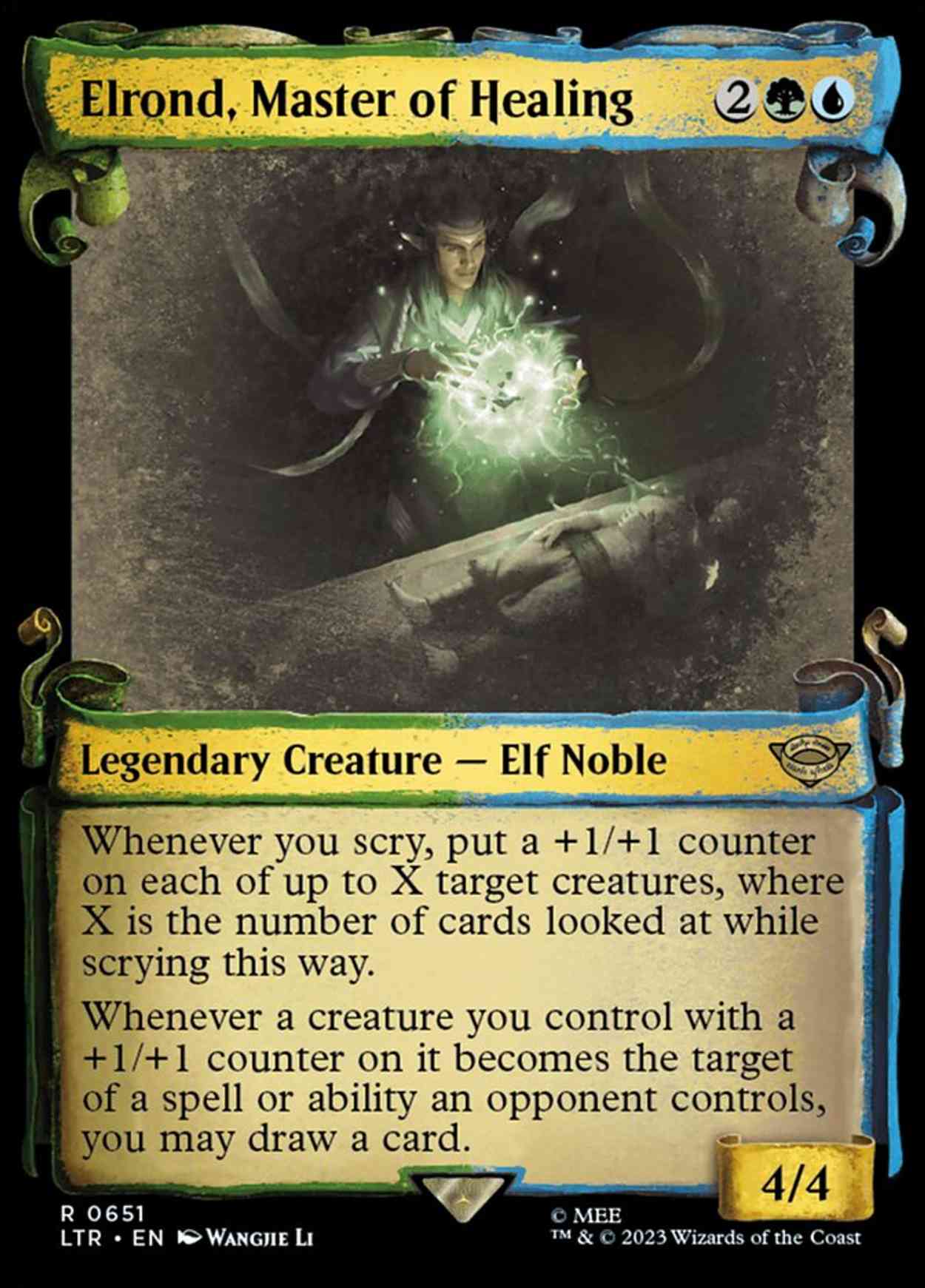 Elrond, Master of Healing (Showcase Scrolls) magic card front