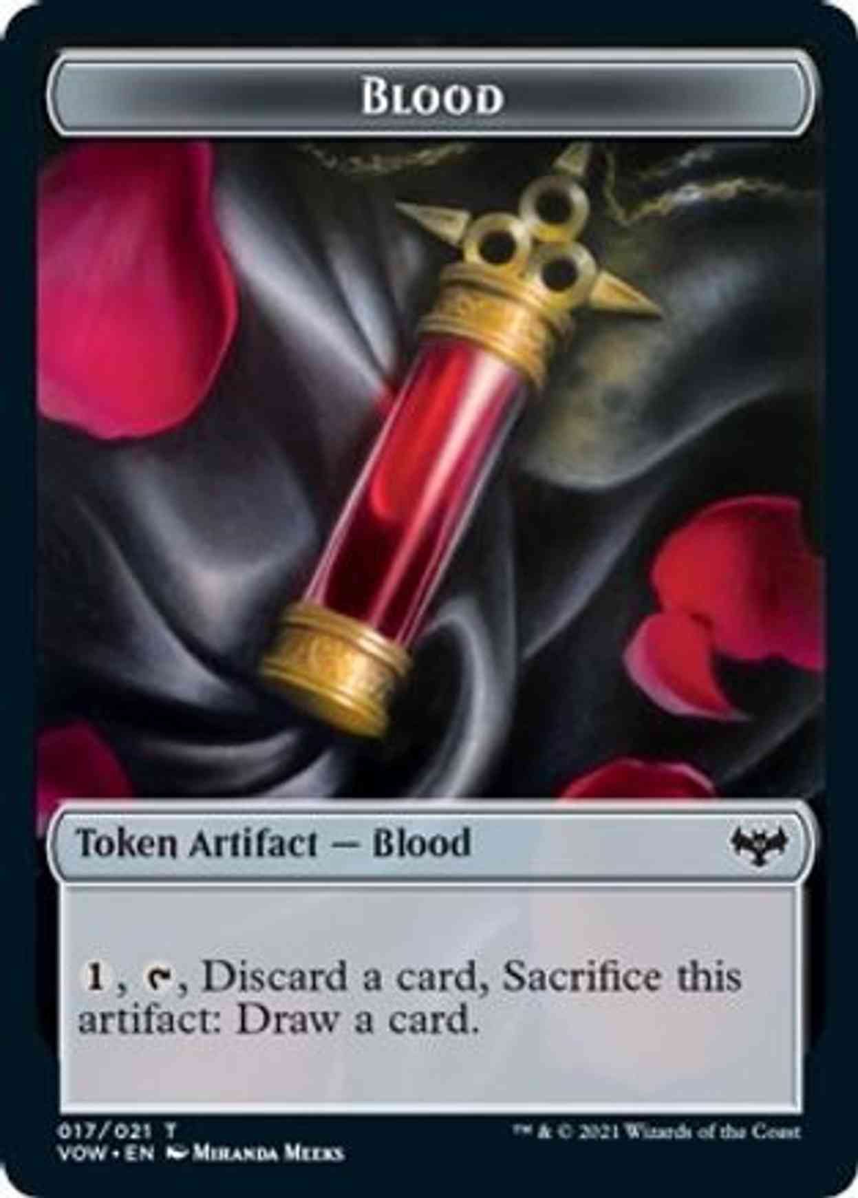 Blood Double-sided Token (Challenger 2022) magic card front