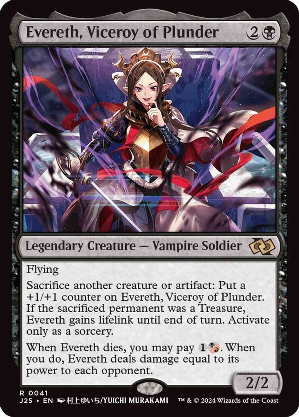 Evereth, Viceroy of Plunder (Anime) magic card front