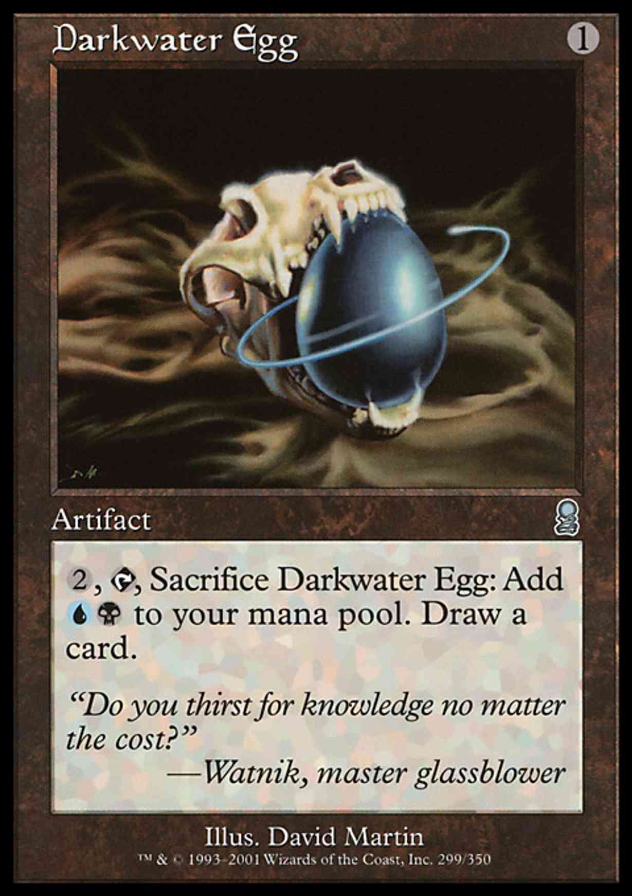 Darkwater Egg magic card front