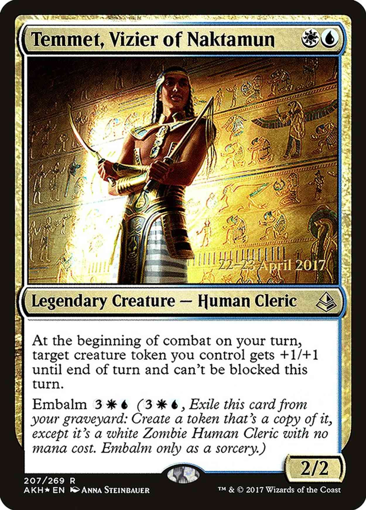 Temmet, Vizier of Naktamun magic card front