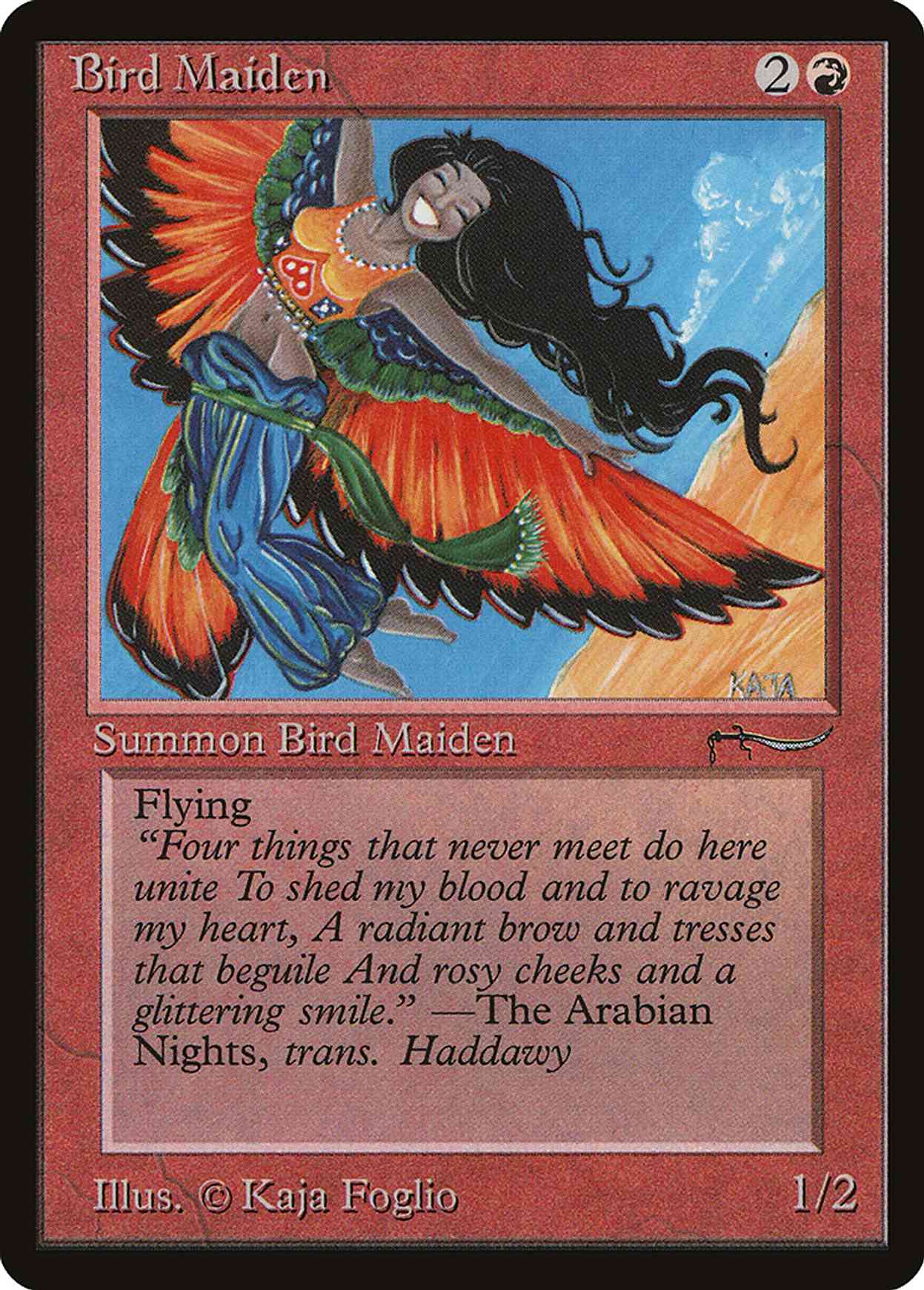 Bird Maiden (Light) magic card front
