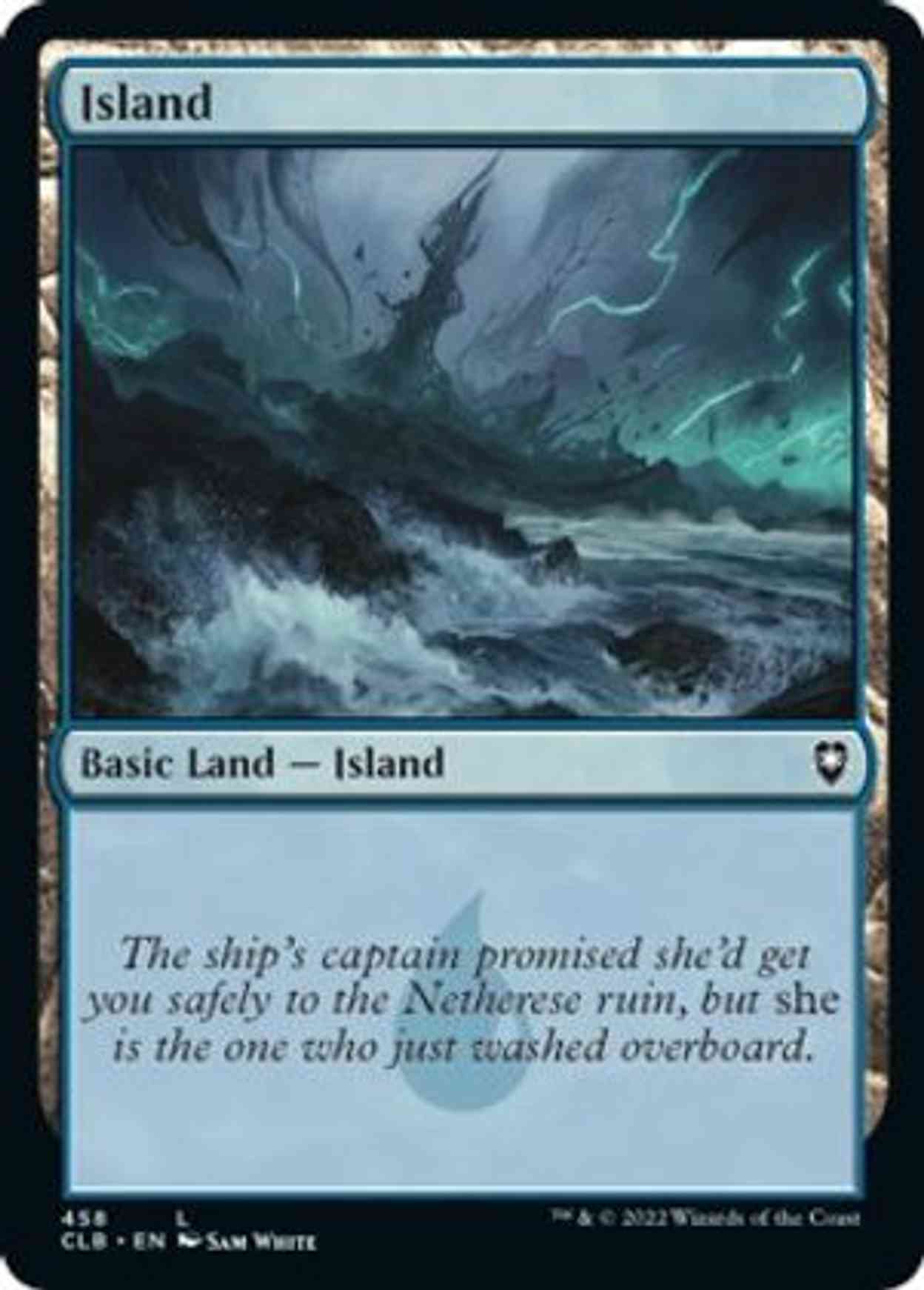 Island (458) magic card front