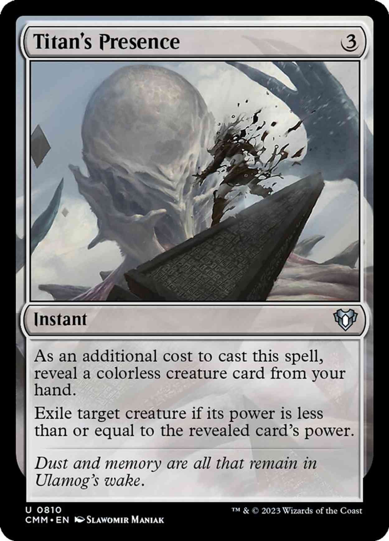 Titan's Presence magic card front
